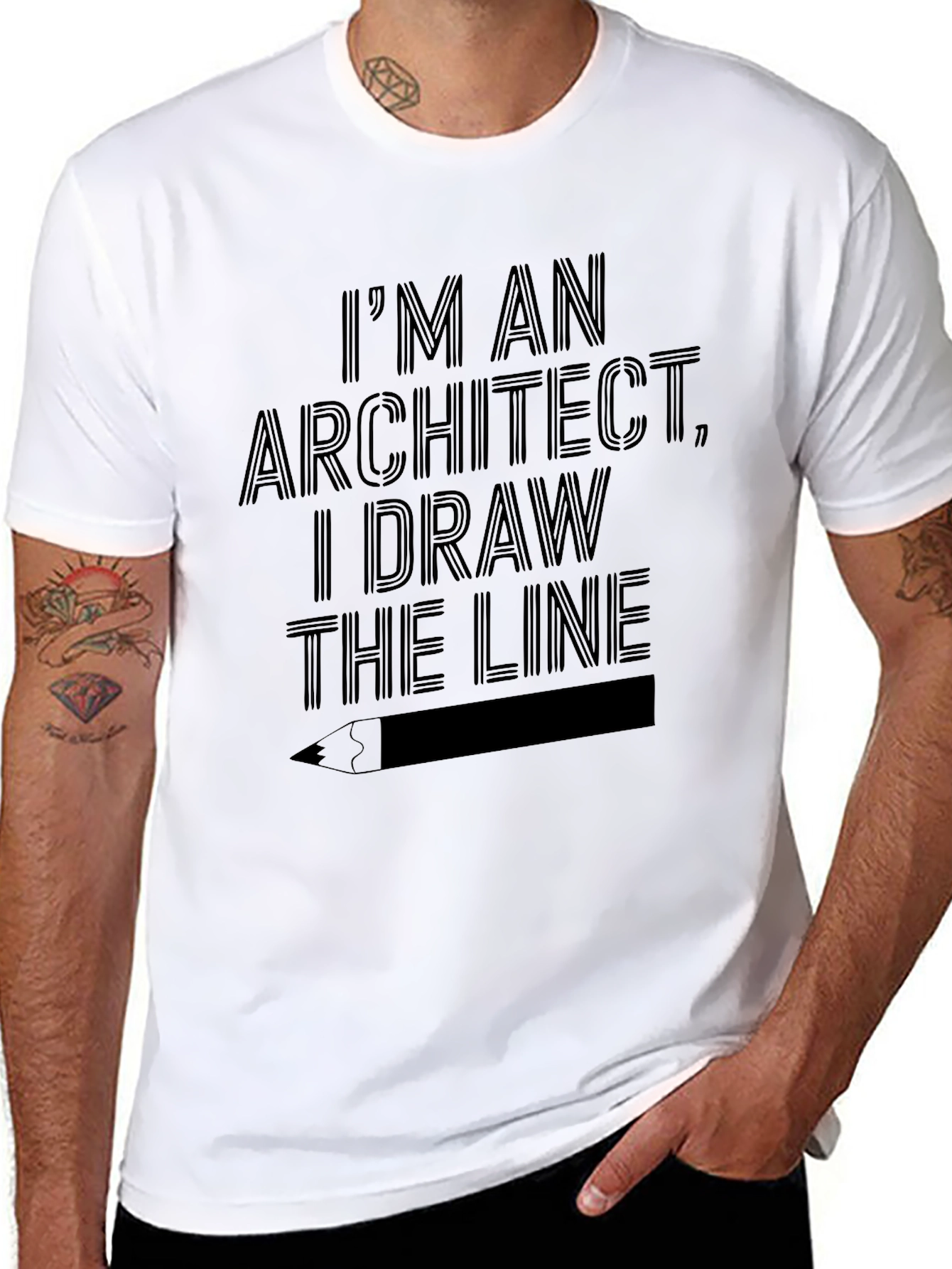 Architect T-Shirt - I Draw the Line