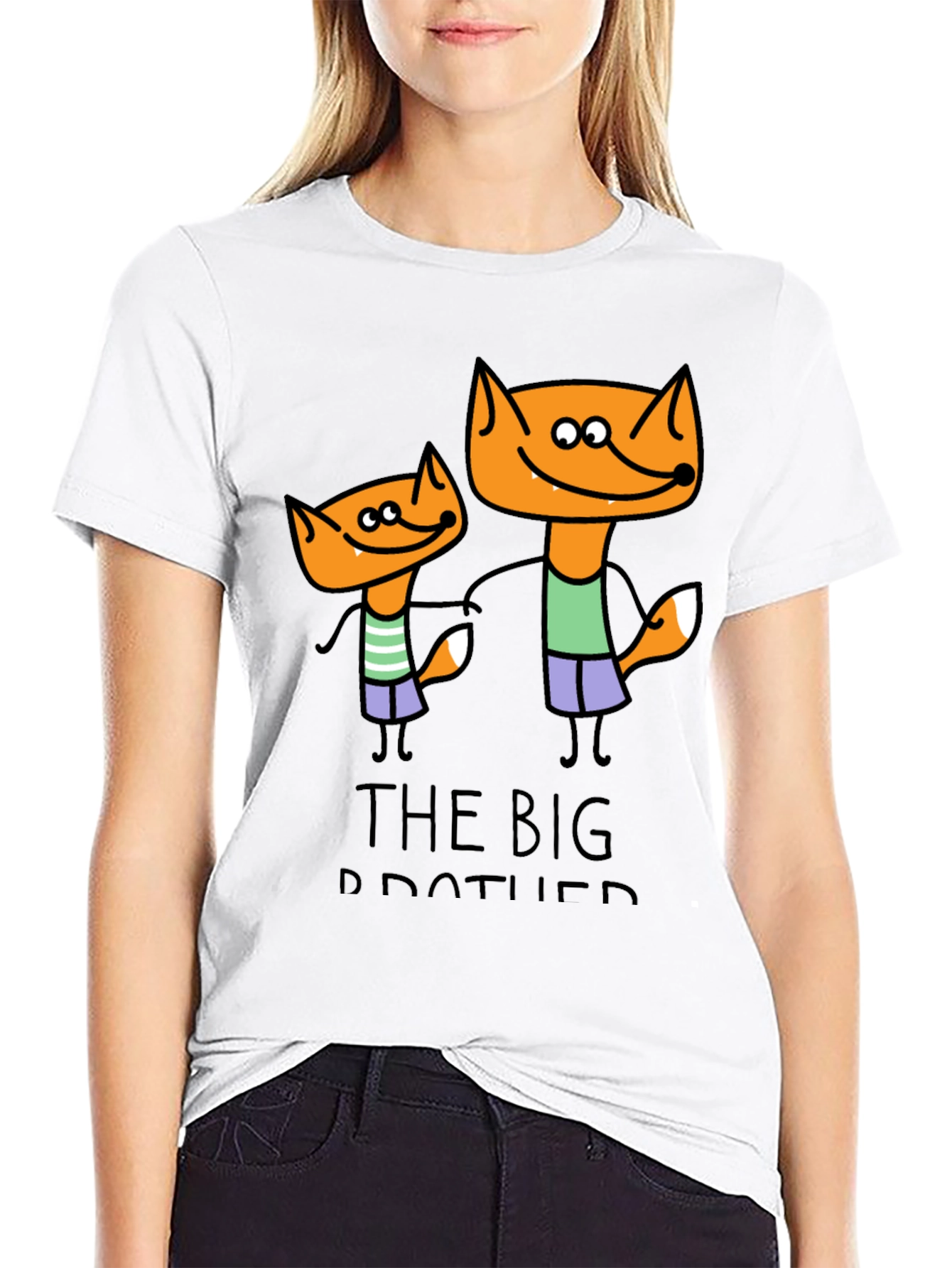 Big Brother Fox Cartoon T-Shirt