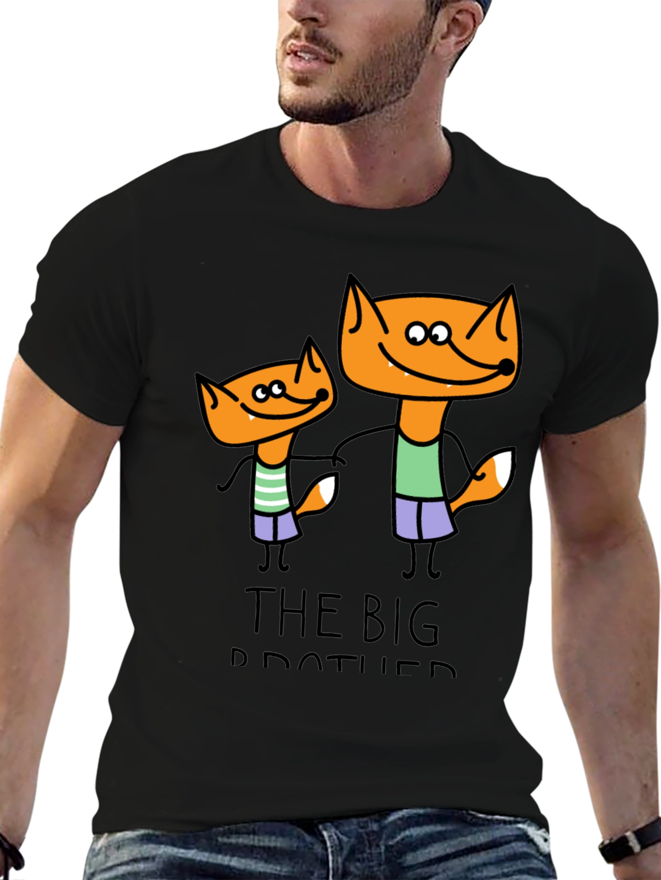 Big Brother Fox Cartoon T-Shirt