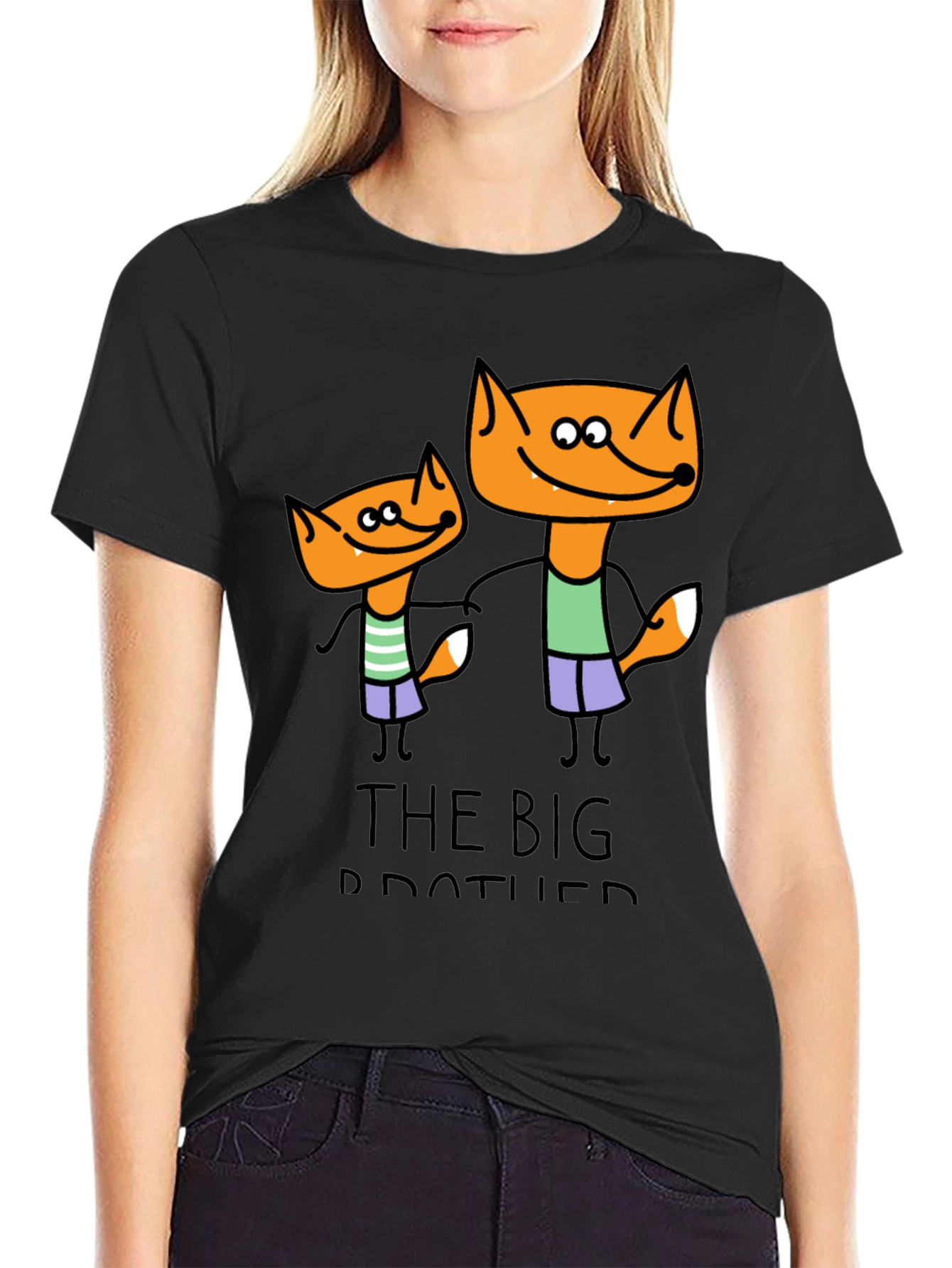 Big Brother Fox Cartoon T-Shirt