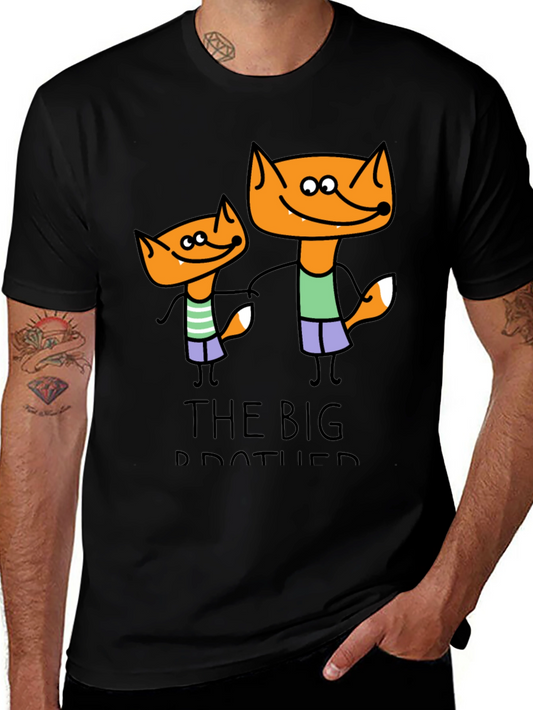 Big Brother Fox Cartoon T-Shirt