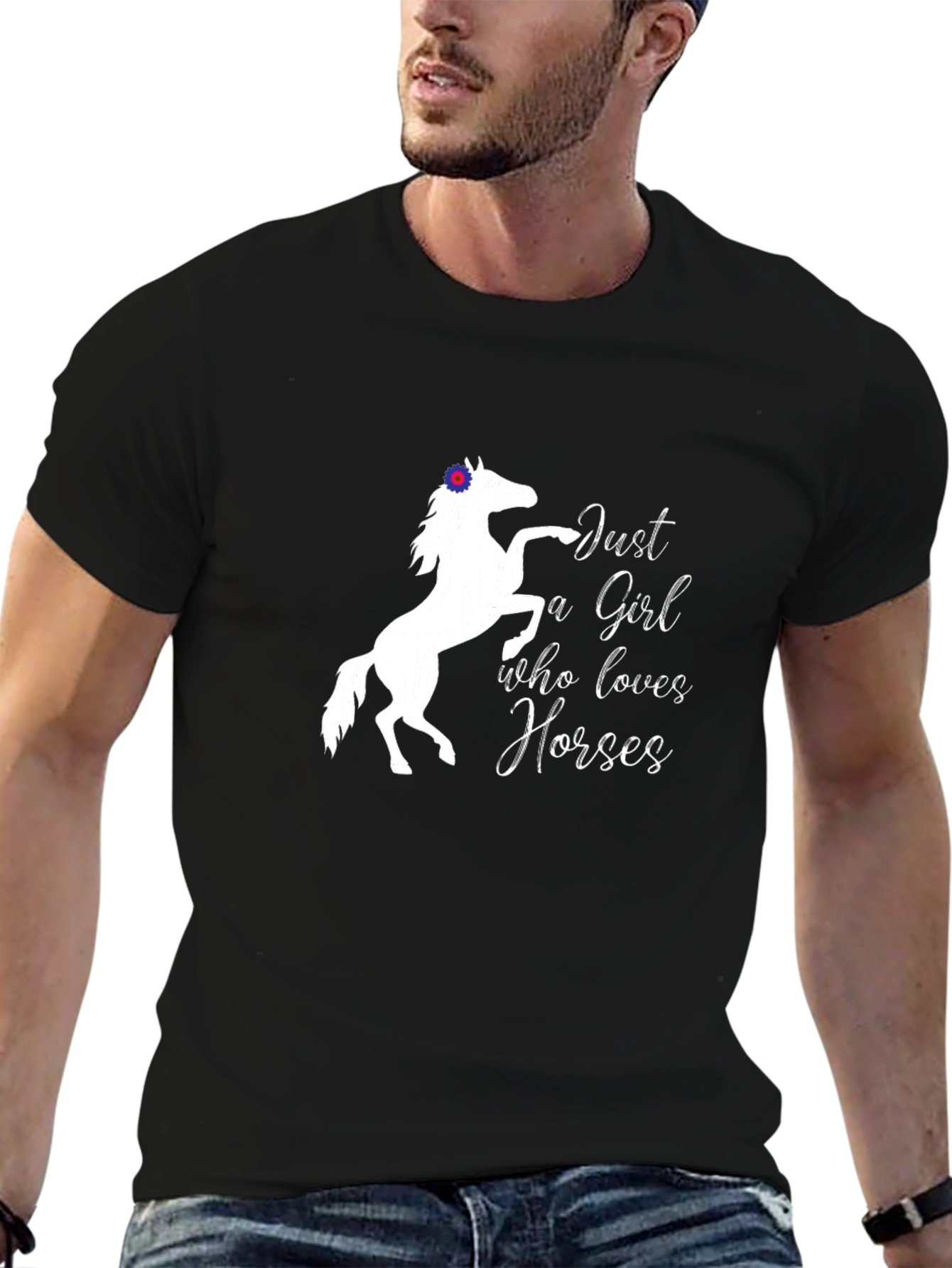 Just a Girl Who Loves Horses Tee
