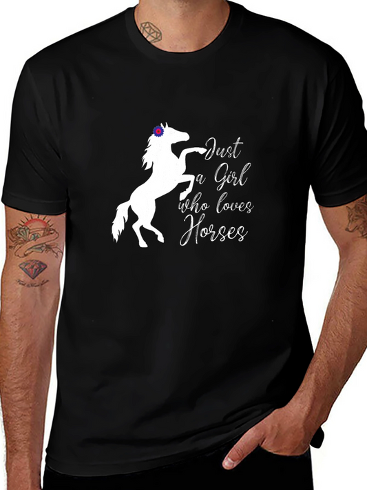 Just a Girl Who Loves Horses Tee