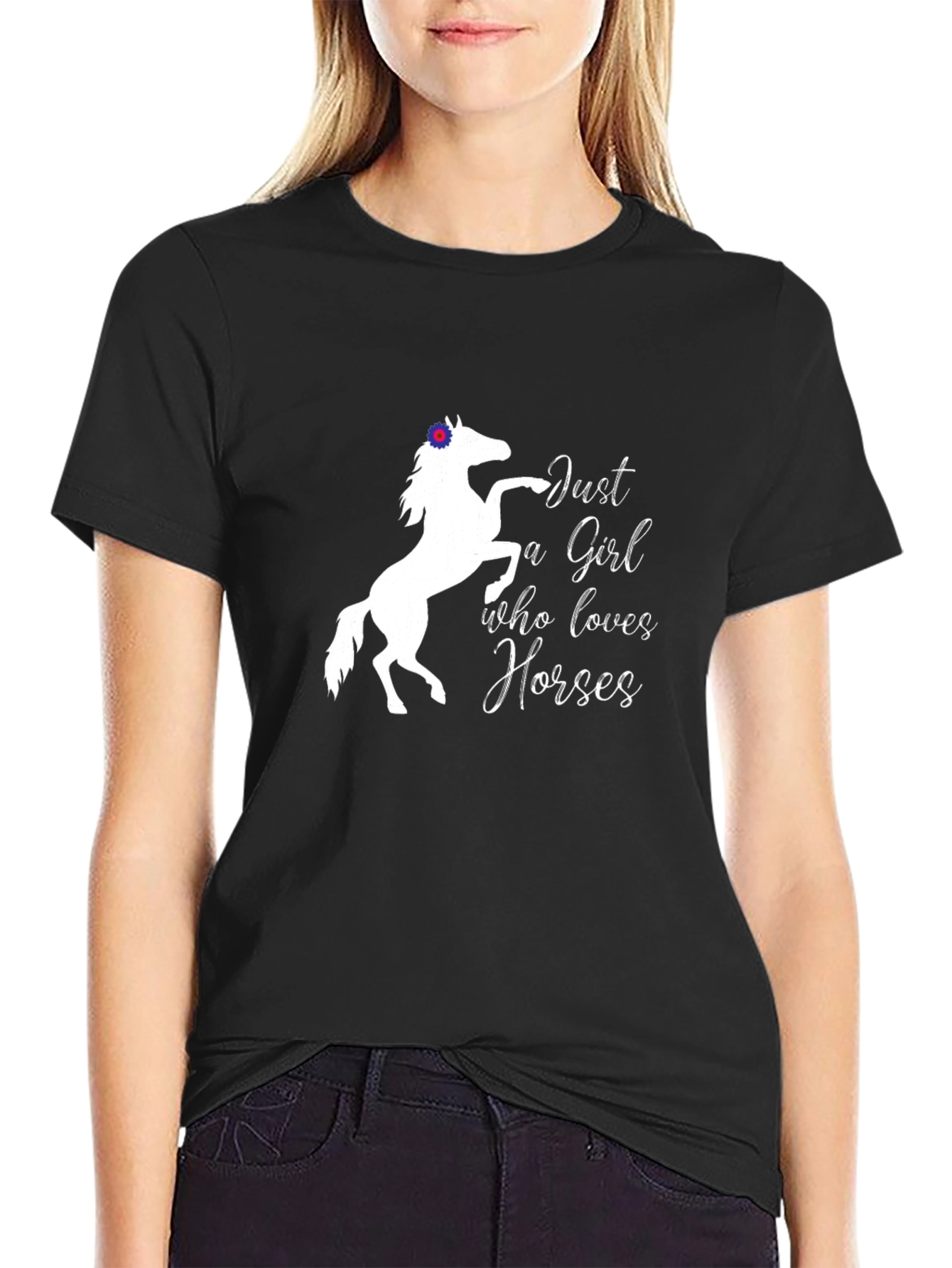 Just a Girl Who Loves Horses Tee