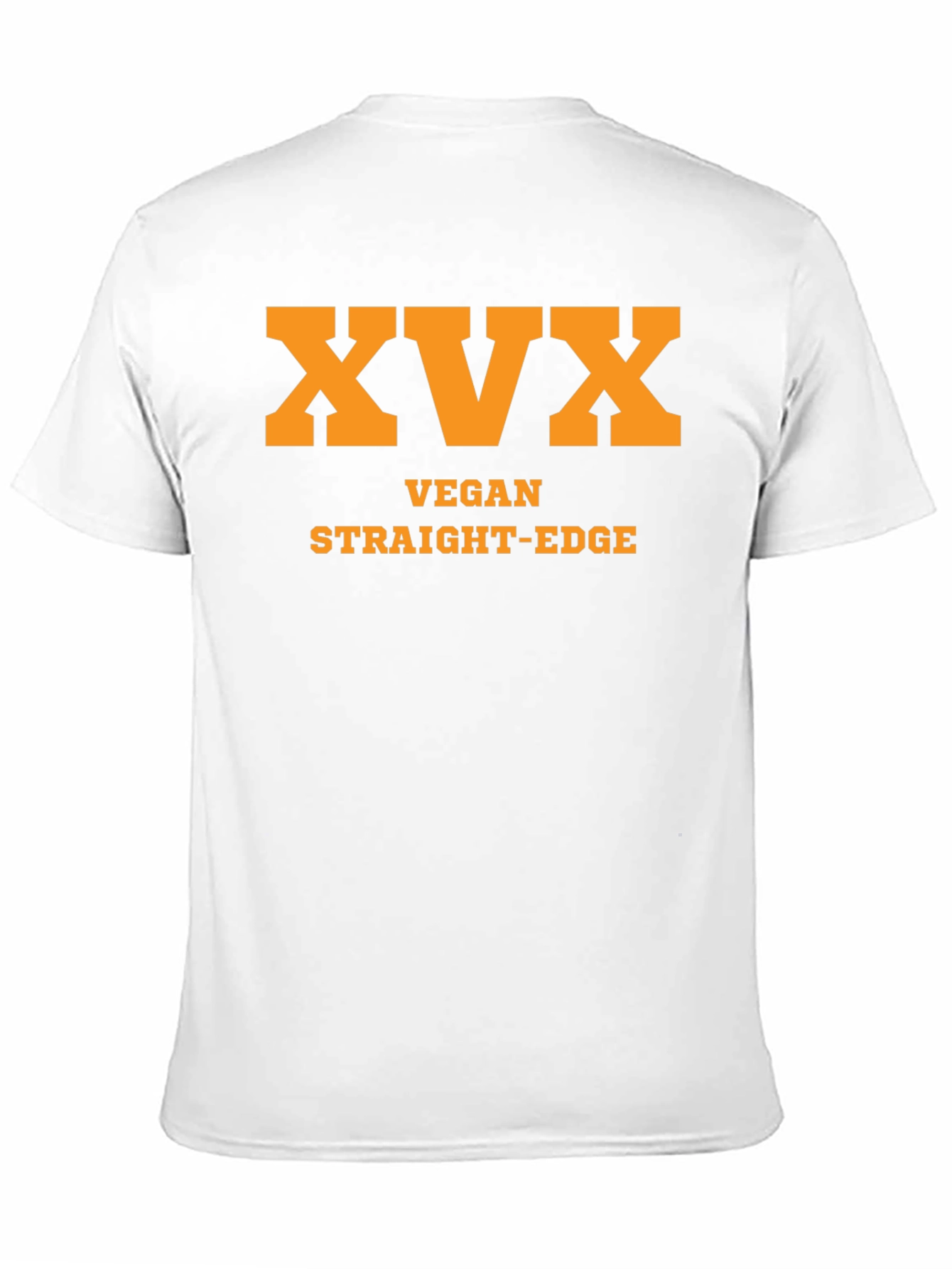 Vegan Straight Edge Tee - XVX Black T-Shirt