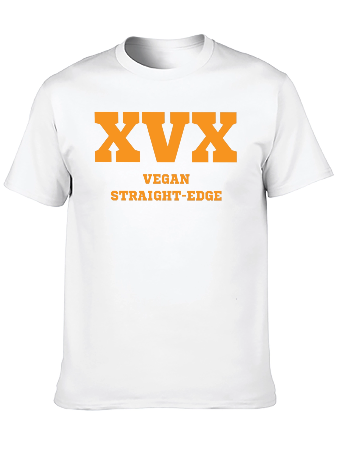 Vegan Straight Edge Tee - XVX Black T-Shirt