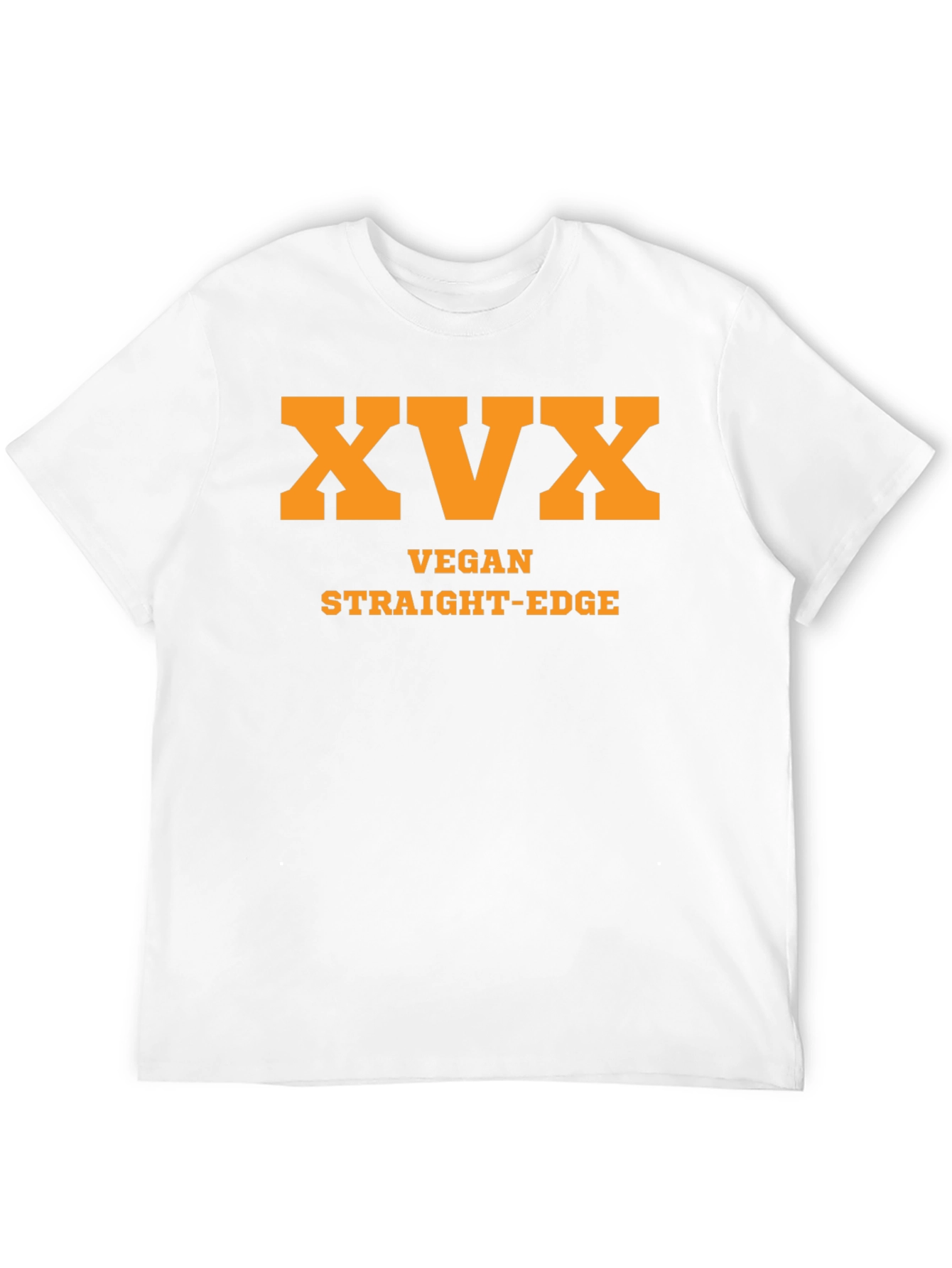 Vegan Straight Edge Tee - XVX Black T-Shirt