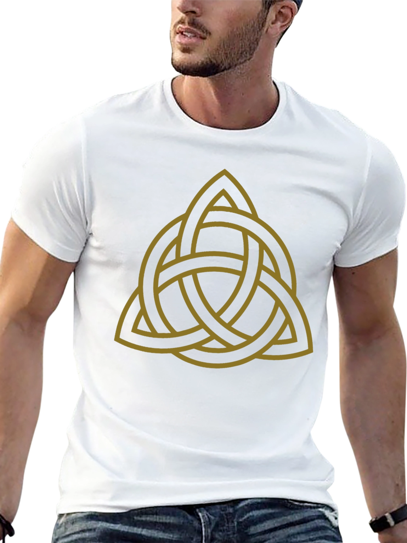 Celtic Knot Graphic Tee - Stylish Black T-Shirt