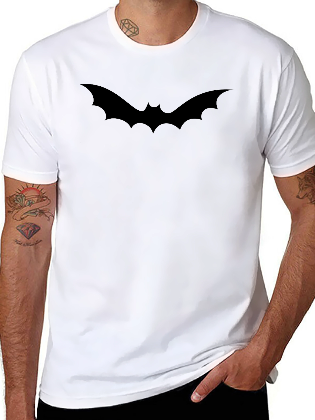 Black Batman Logo T-Shirt