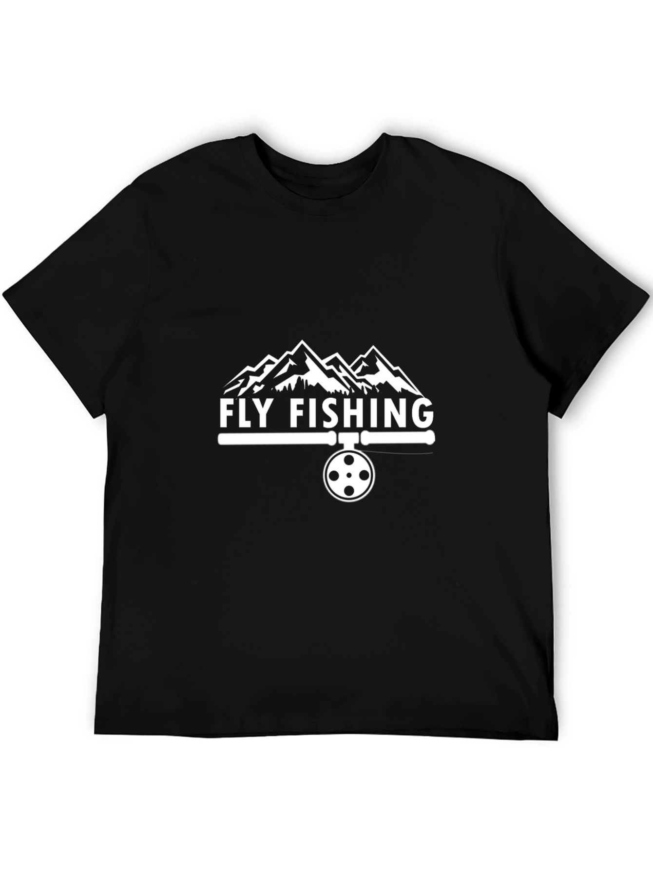 Fly Fishing T-Shirt - Mountain Design