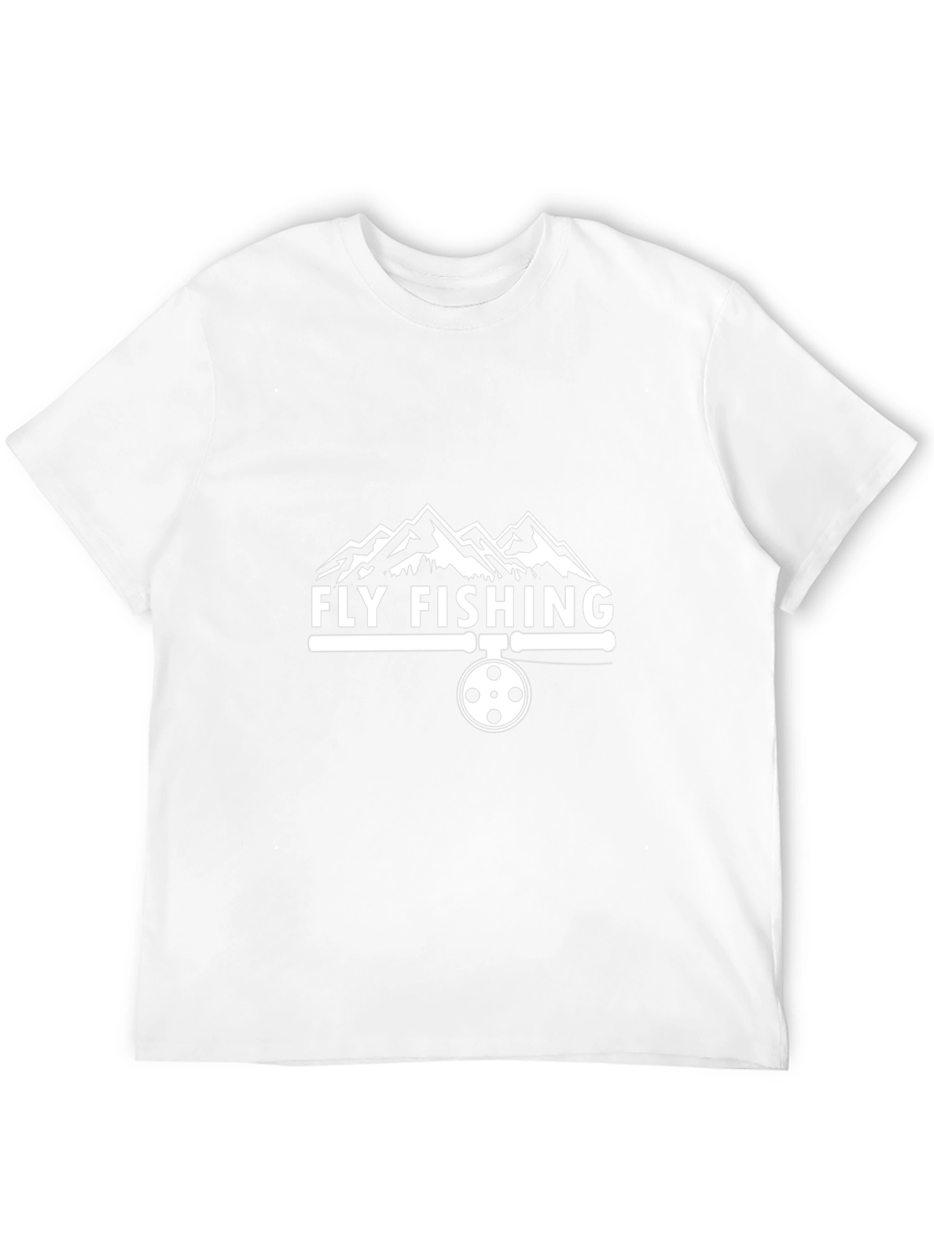 Fly Fishing T-Shirt - Mountain Design