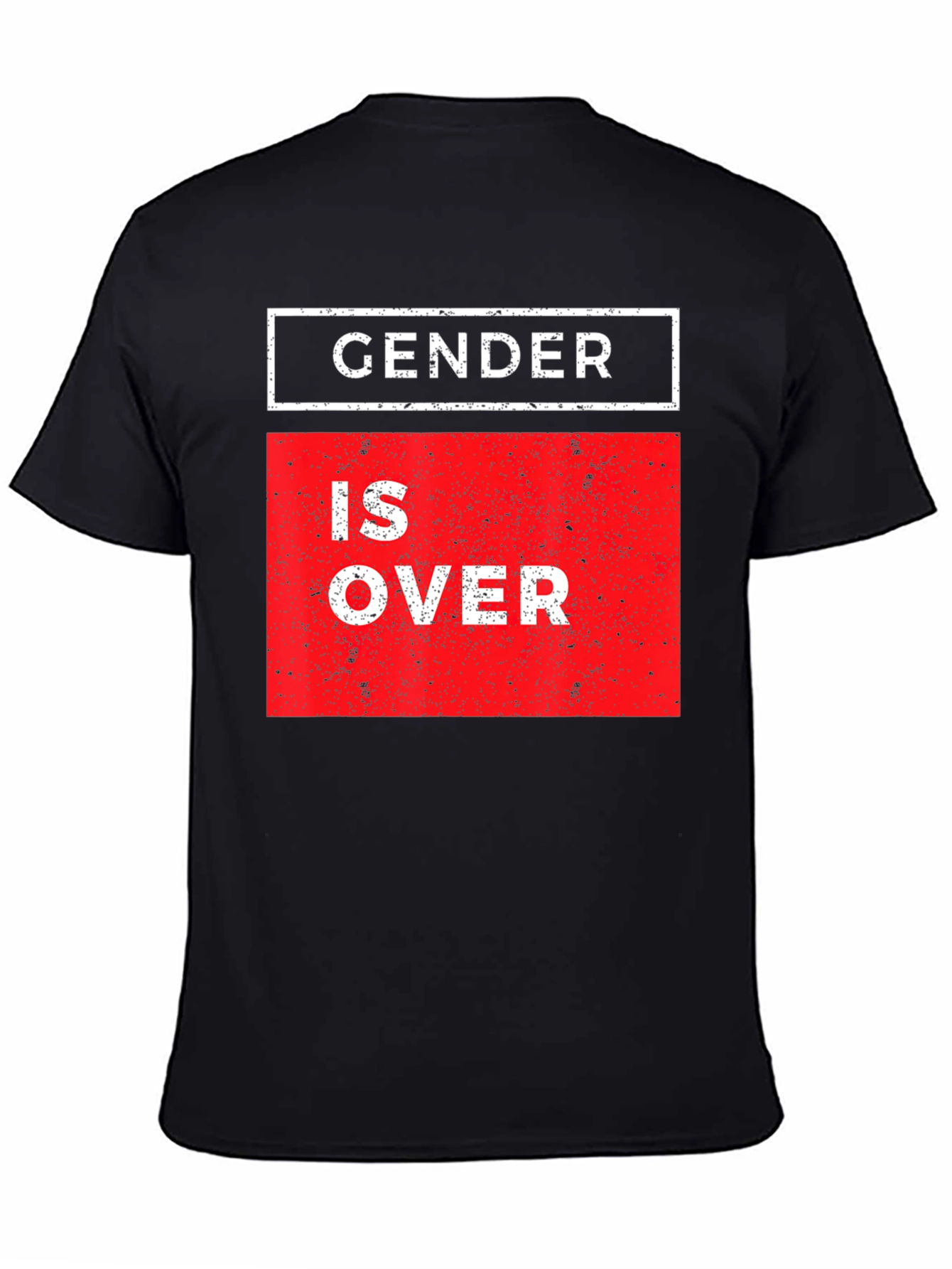 Gender is Over Graphic Tee - Unisex Black T-Shirt