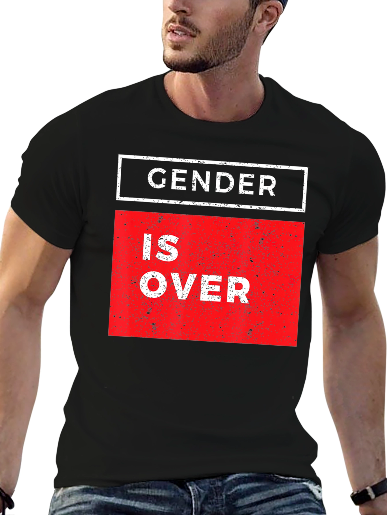 Gender is Over Graphic Tee - Unisex Black T-Shirt