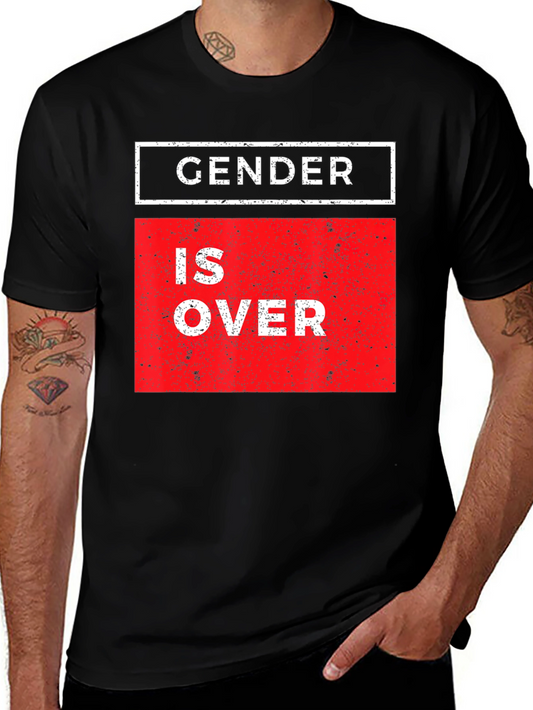 Gender is Over Graphic Tee - Unisex Black T-Shirt