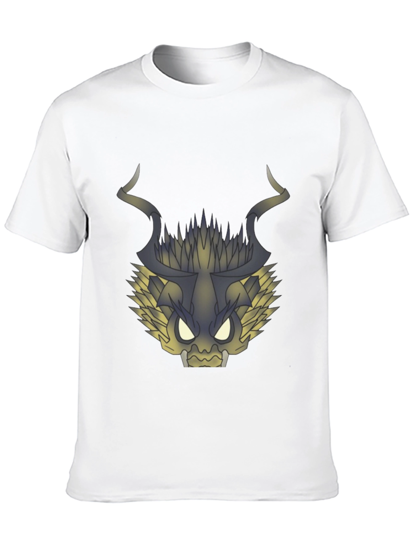 Graphic Dragon Tee - Black Cotton T-Shirt