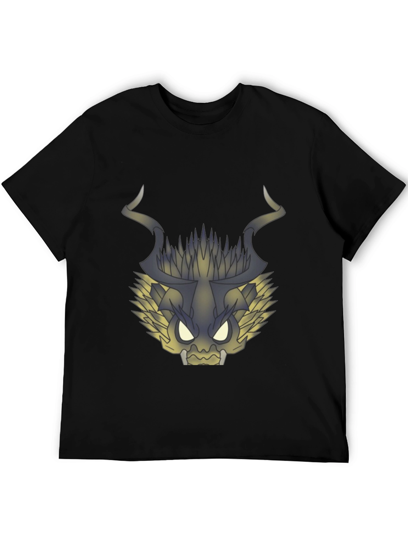Graphic Dragon Tee - Black Cotton T-Shirt