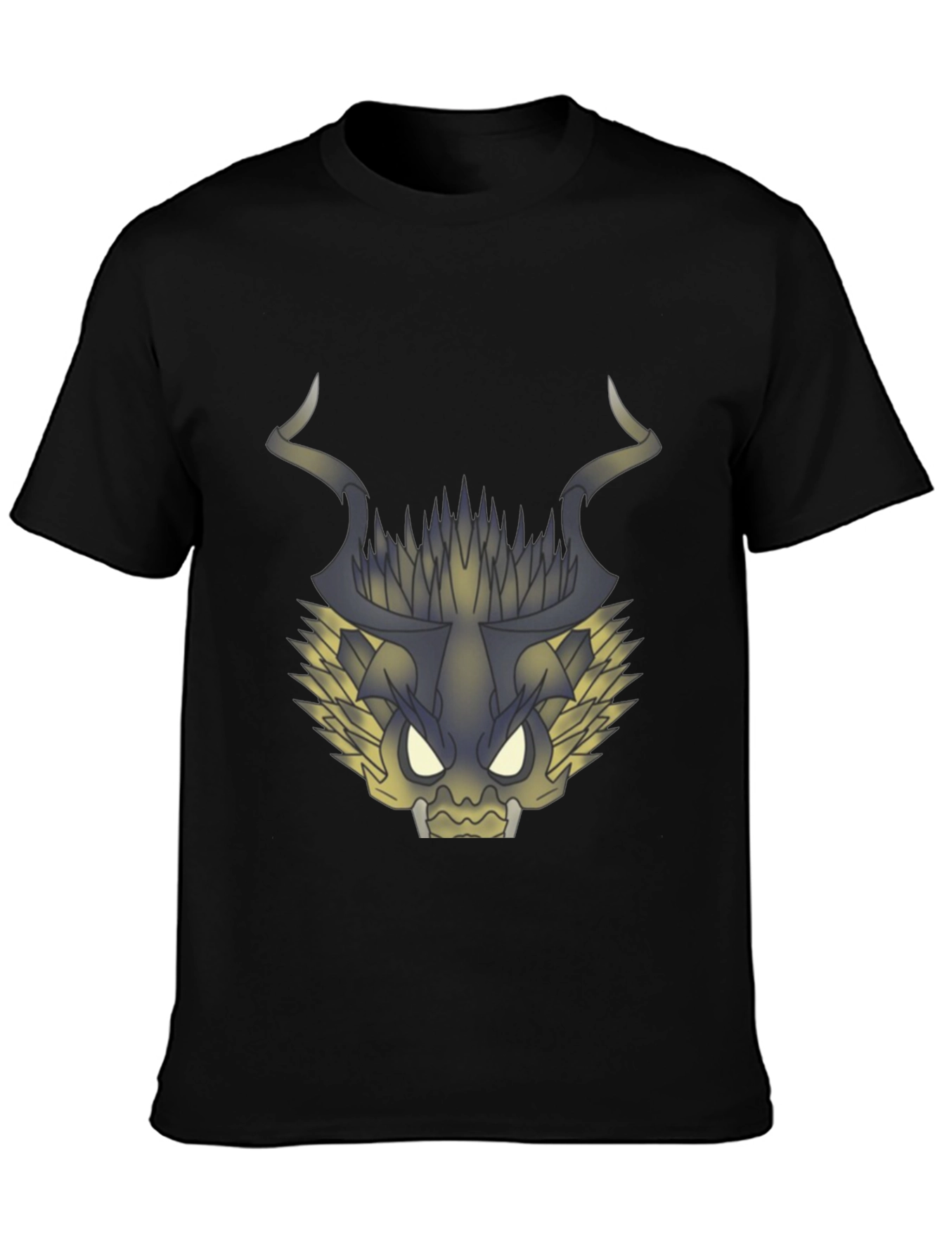 Graphic Dragon Tee - Black Cotton T-Shirt