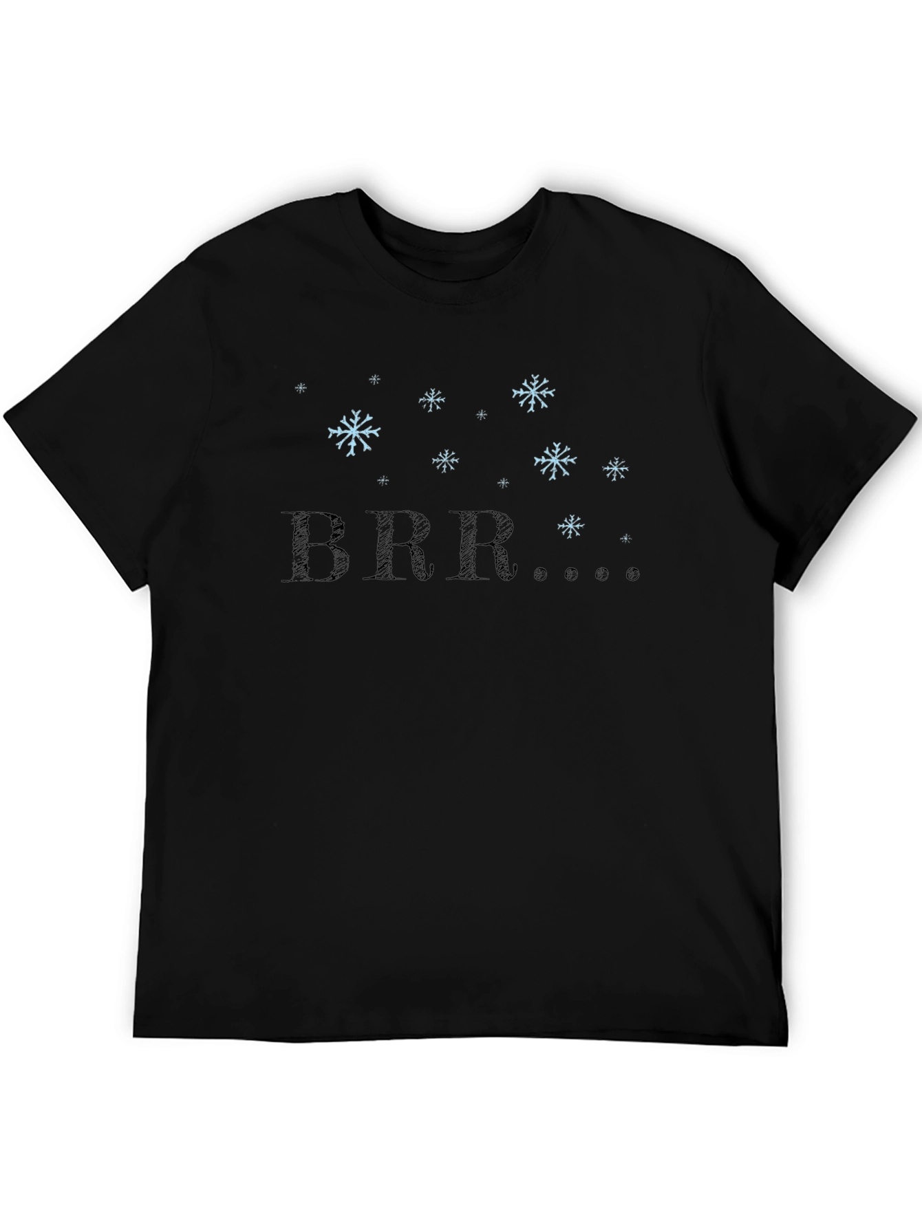 Winter BRR Snowflake Graphic Tee - Black