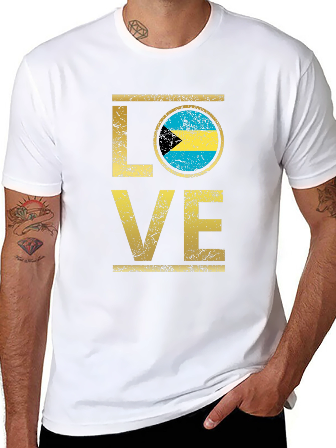 Bahamas LOVE T-Shirt - National Pride Tee