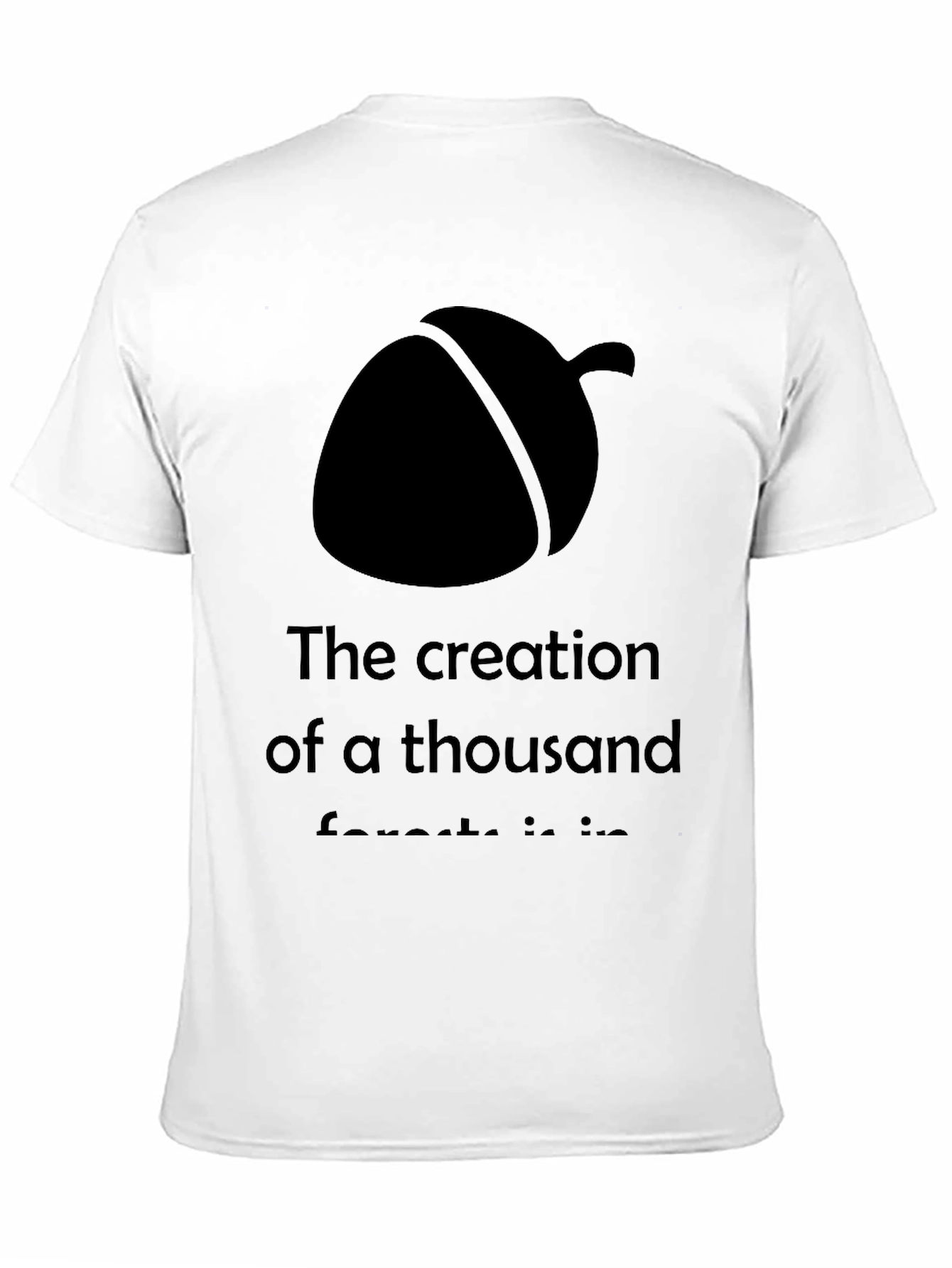 Acorn of Creation Black Graphic Tee