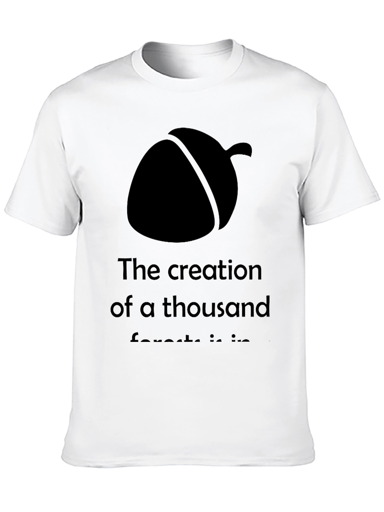 Acorn of Creation Black Graphic Tee