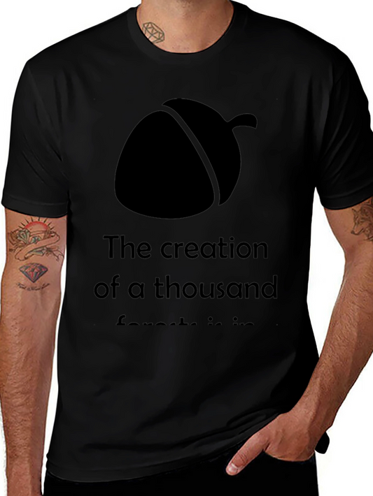 Acorn of Creation Black Graphic Tee