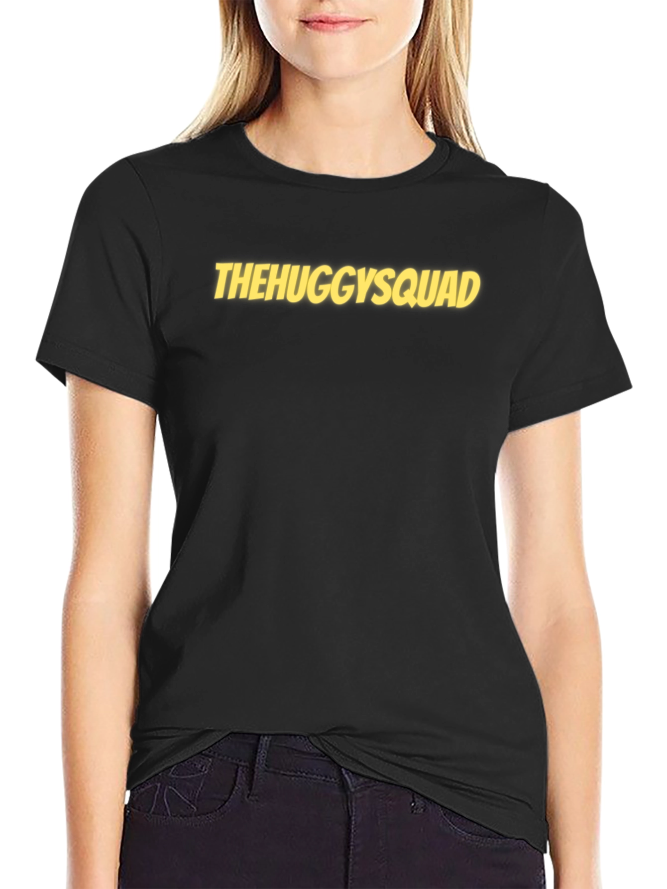 The Huggy Squad Black T-Shirt