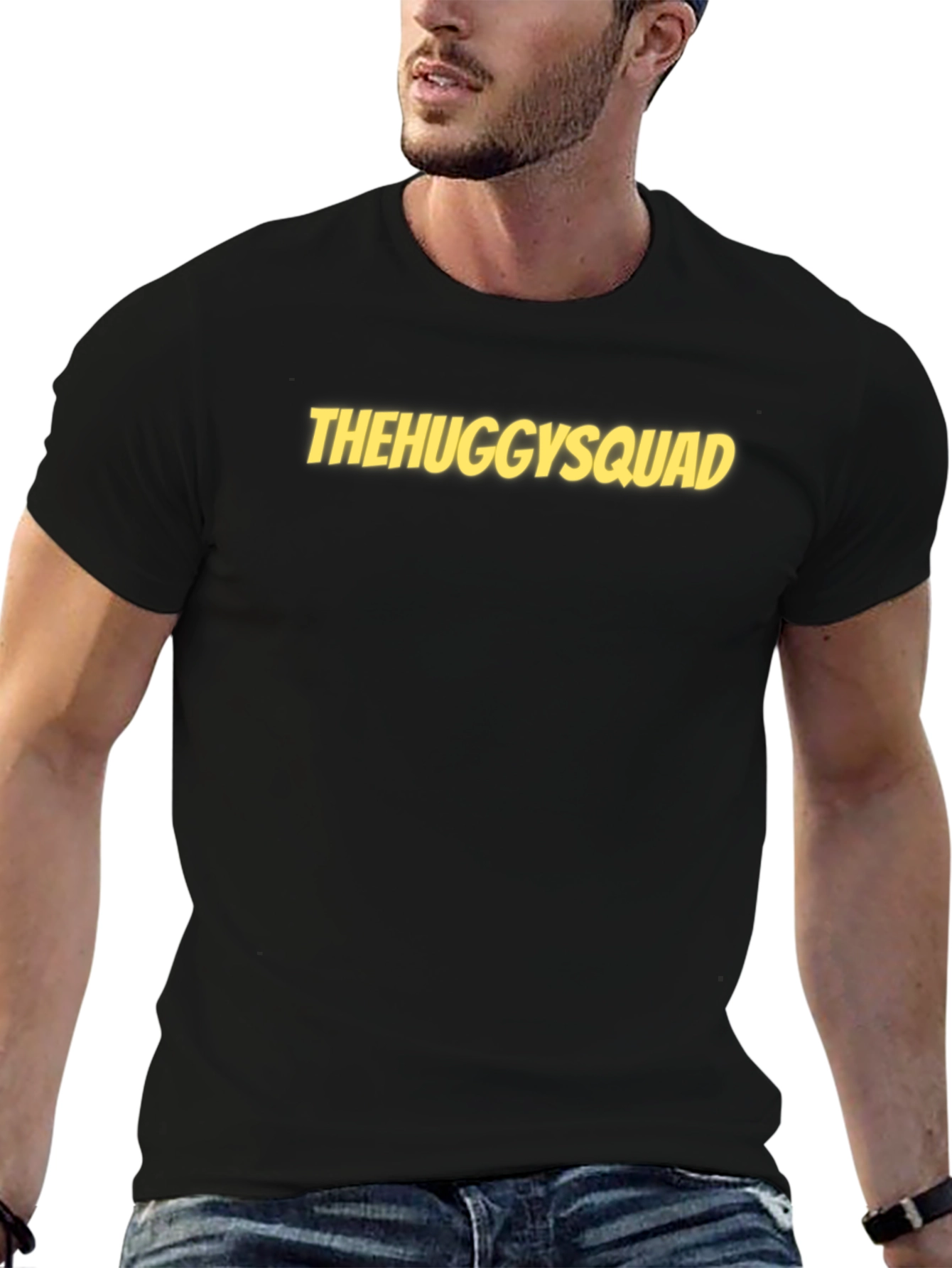 The Huggy Squad Black T-Shirt