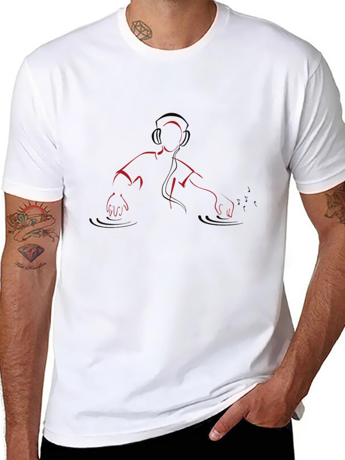 DJ Graphic Tee - Minimalist Style