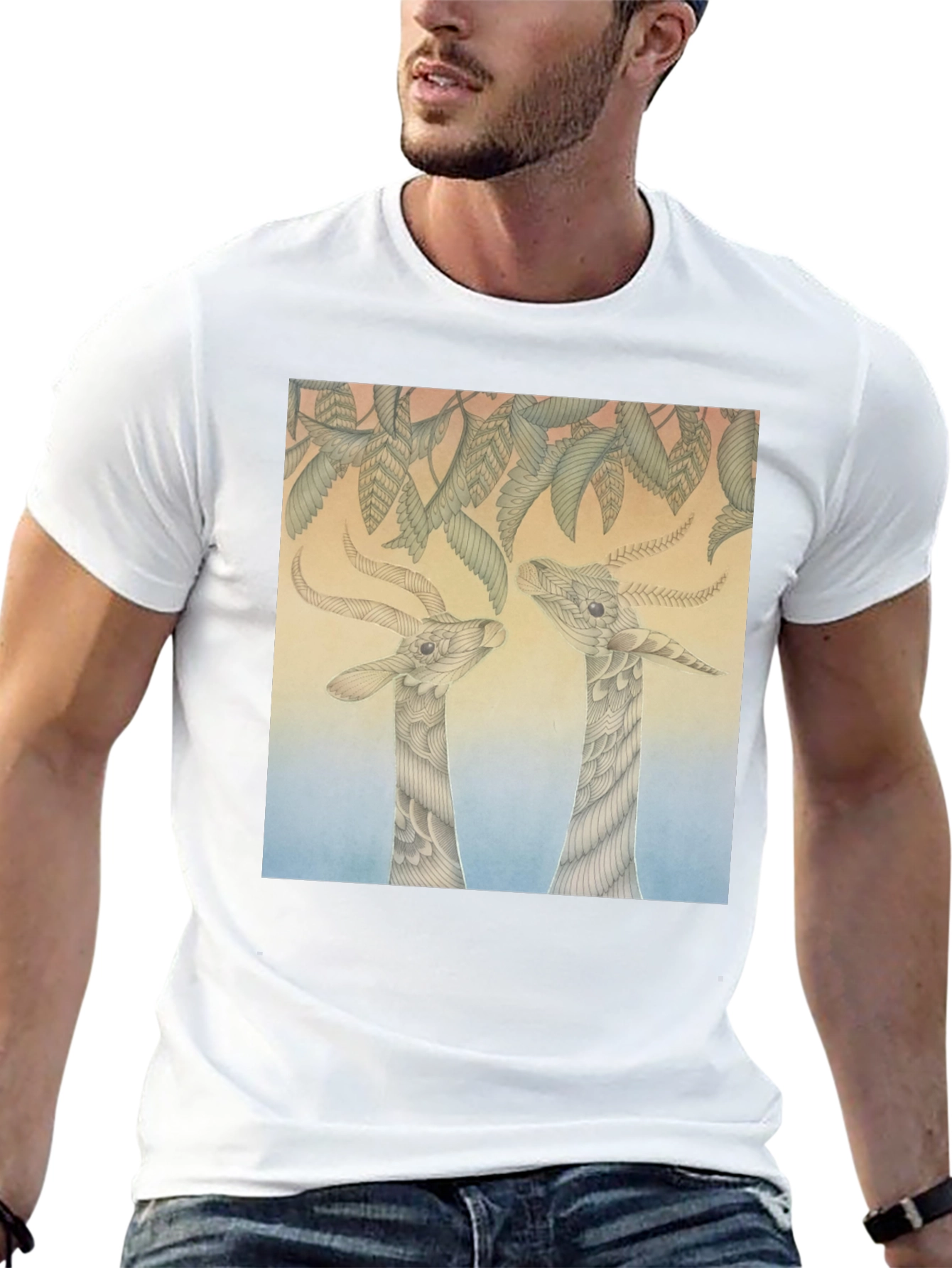 Unique Animal Art Print Tee