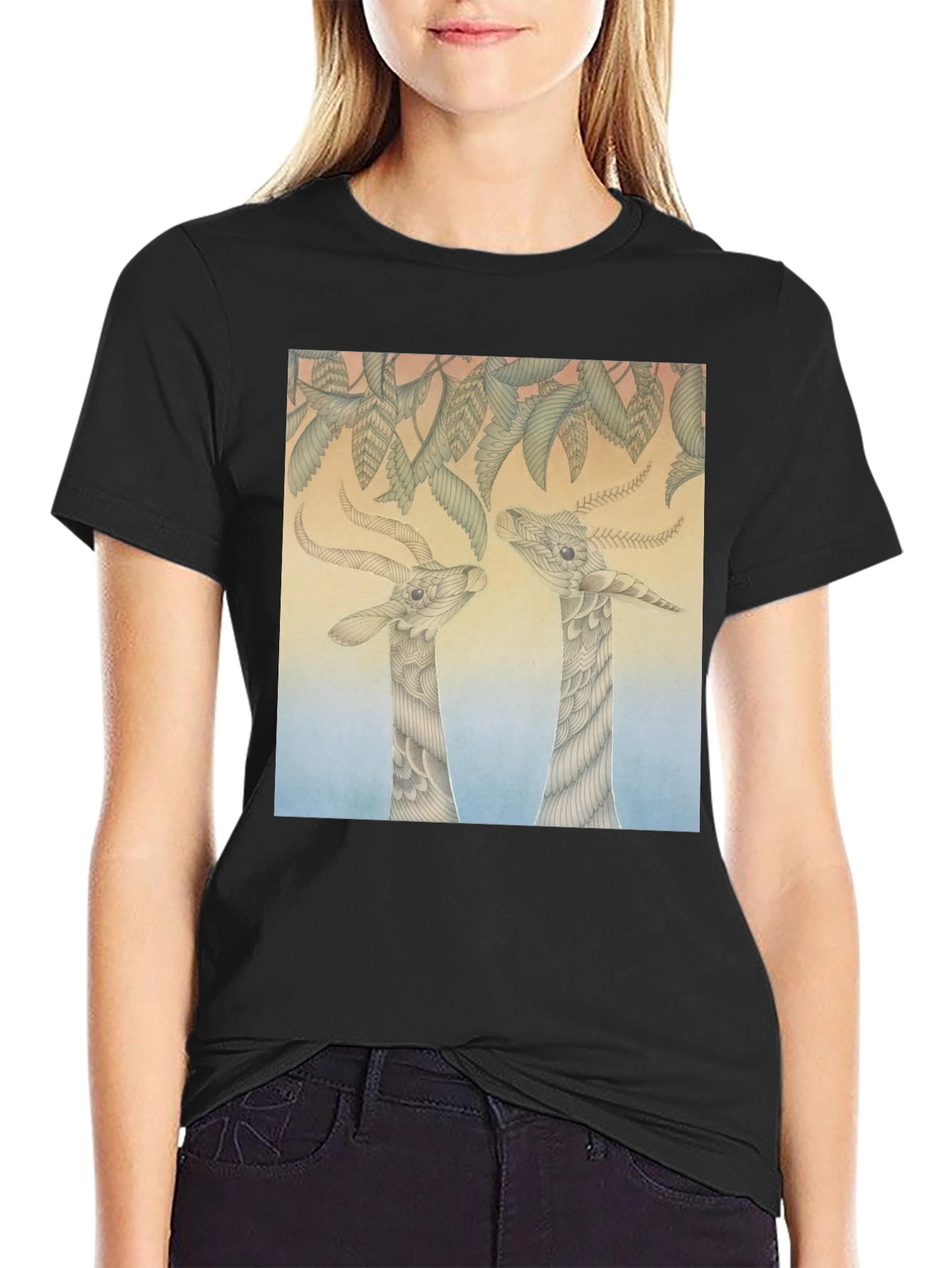 Unique Animal Art Print Tee