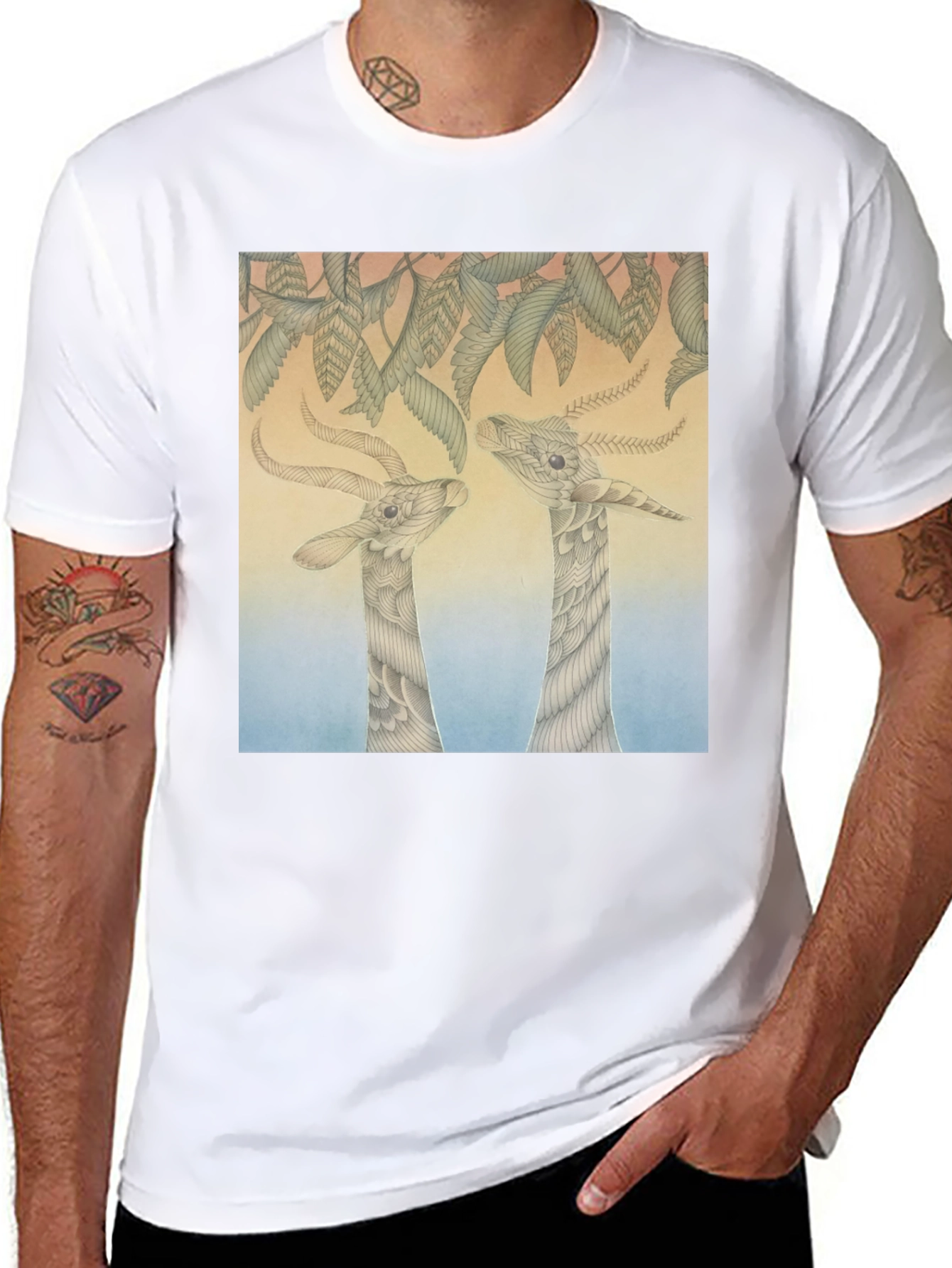 Unique Animal Art Print Tee