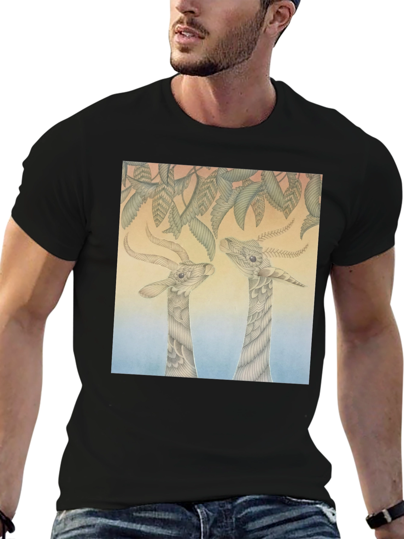 Unique Animal Art Print Tee
