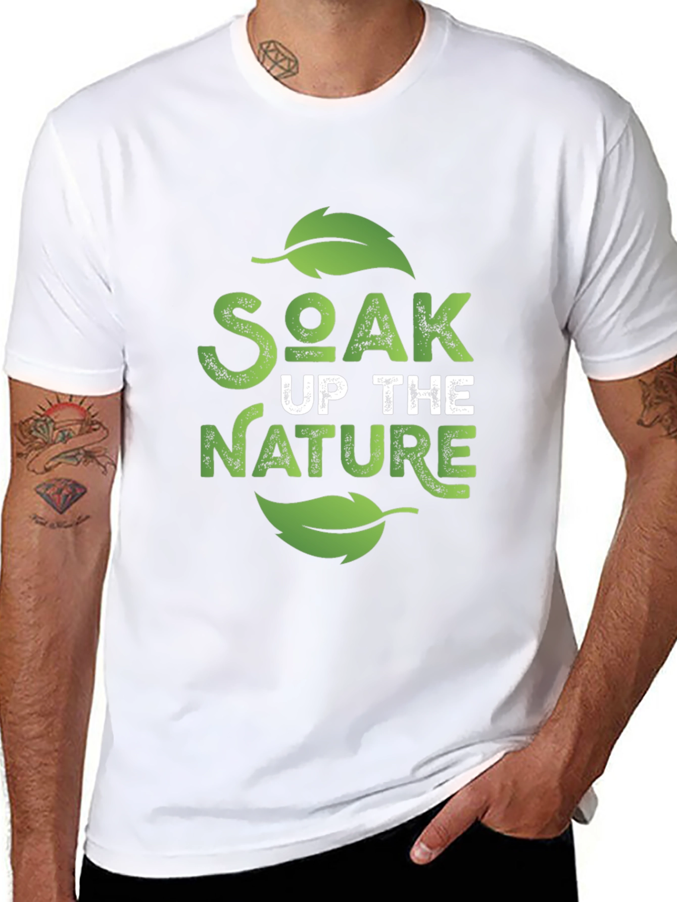 Soak Up The Nature Black Graphic Tee