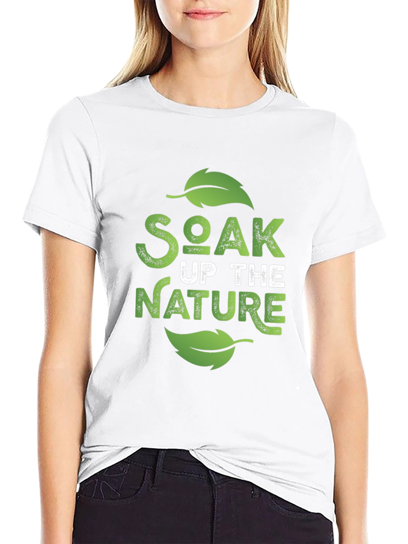 Soak Up The Nature Black Graphic Tee