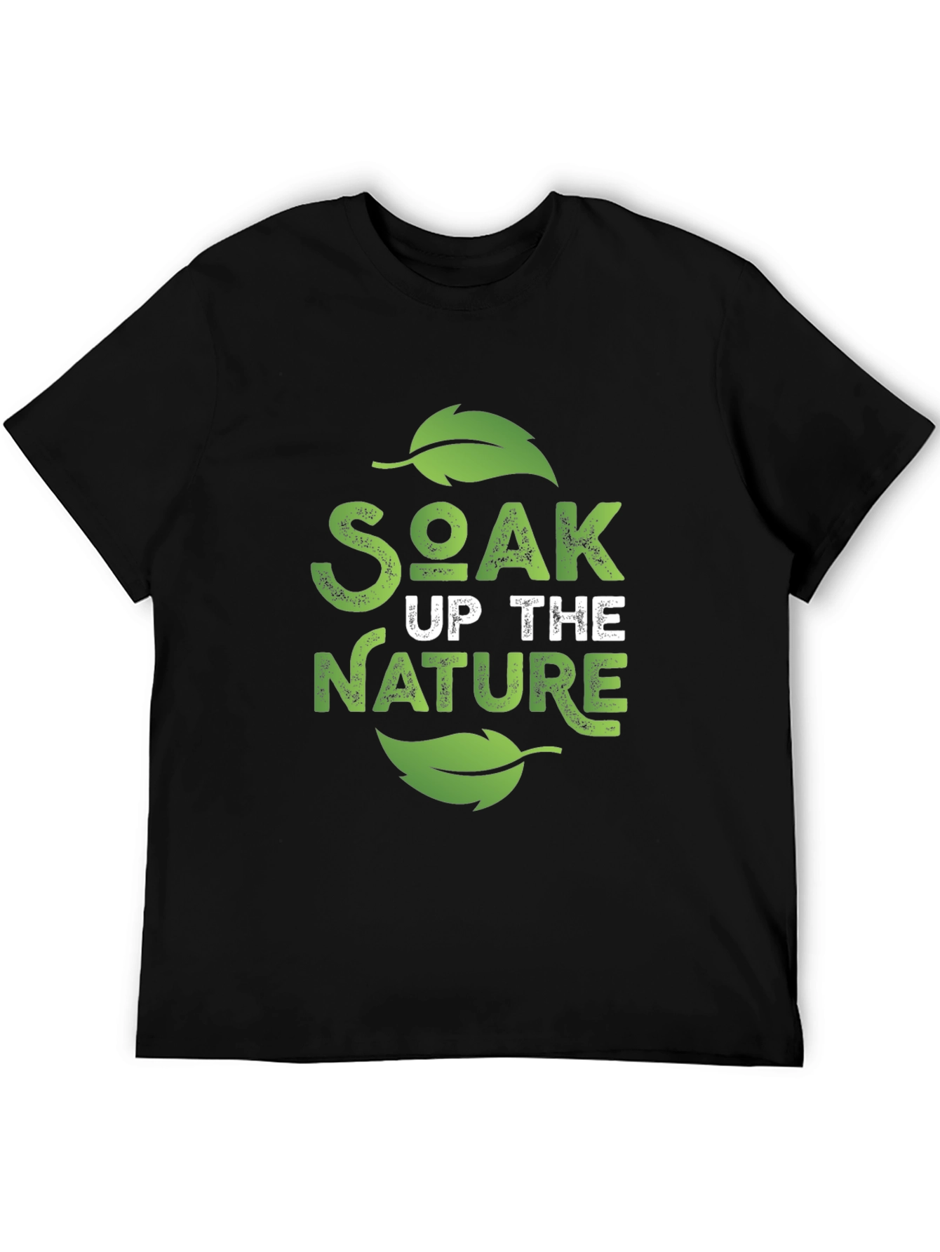 Soak Up The Nature Black Graphic Tee