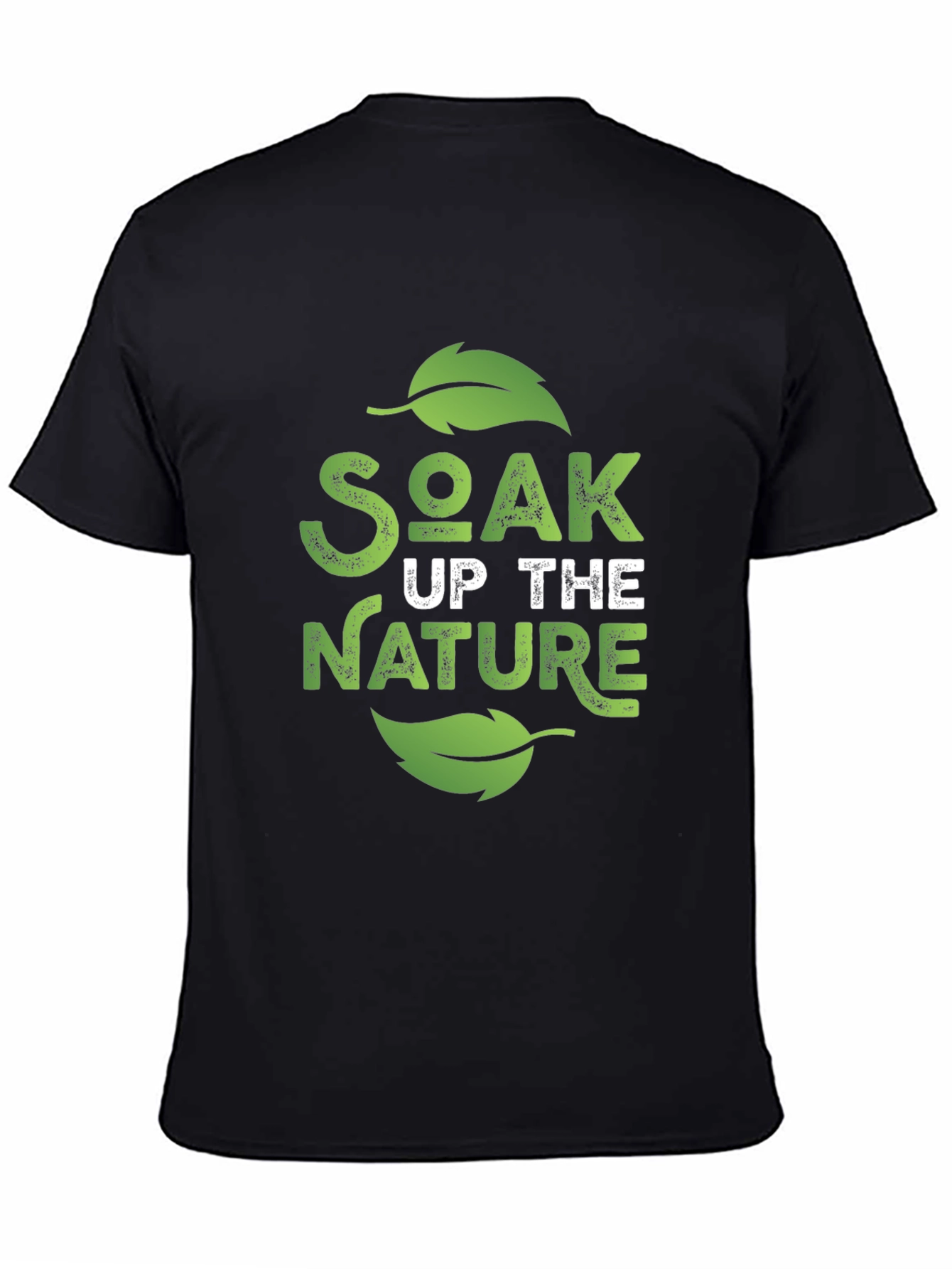 Soak Up The Nature Black Graphic Tee