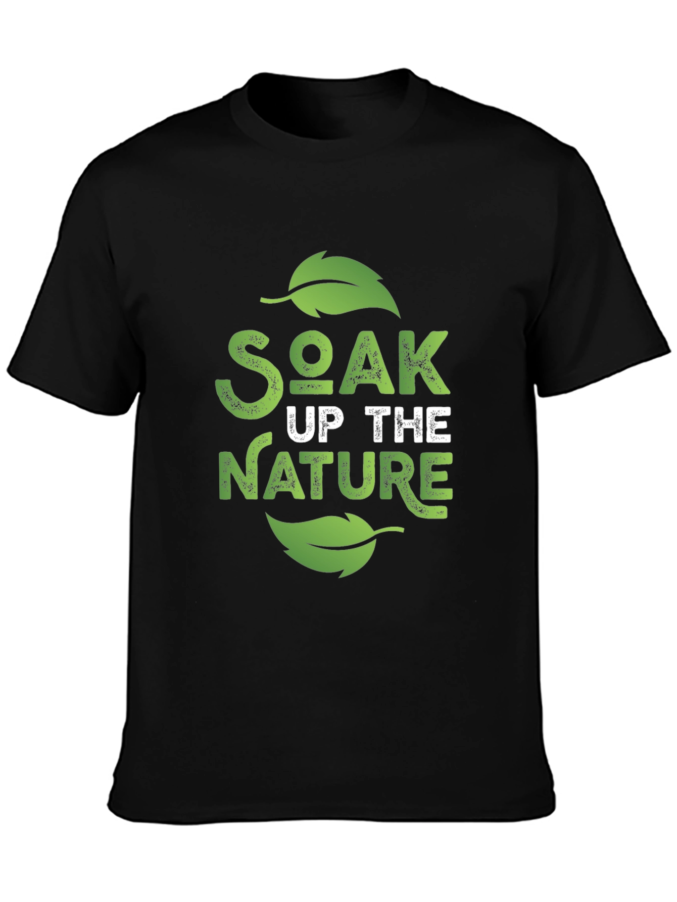 Soak Up The Nature Black Graphic Tee