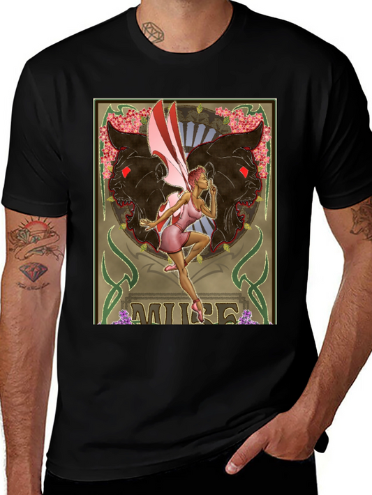 Muse Fairy Graphic Black T-Shirt