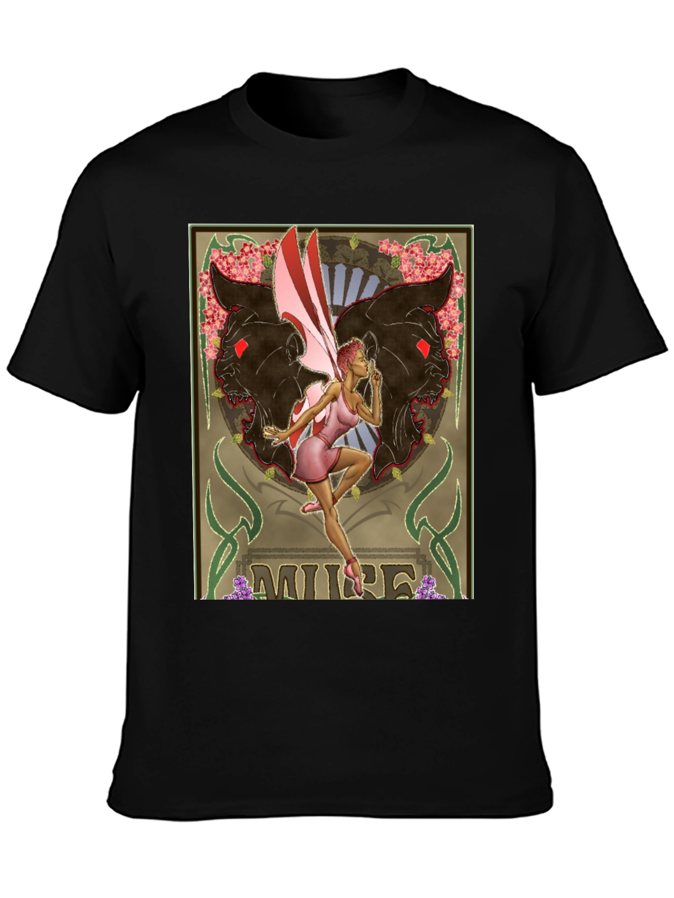 Muse Fairy Graphic Black T-Shirt