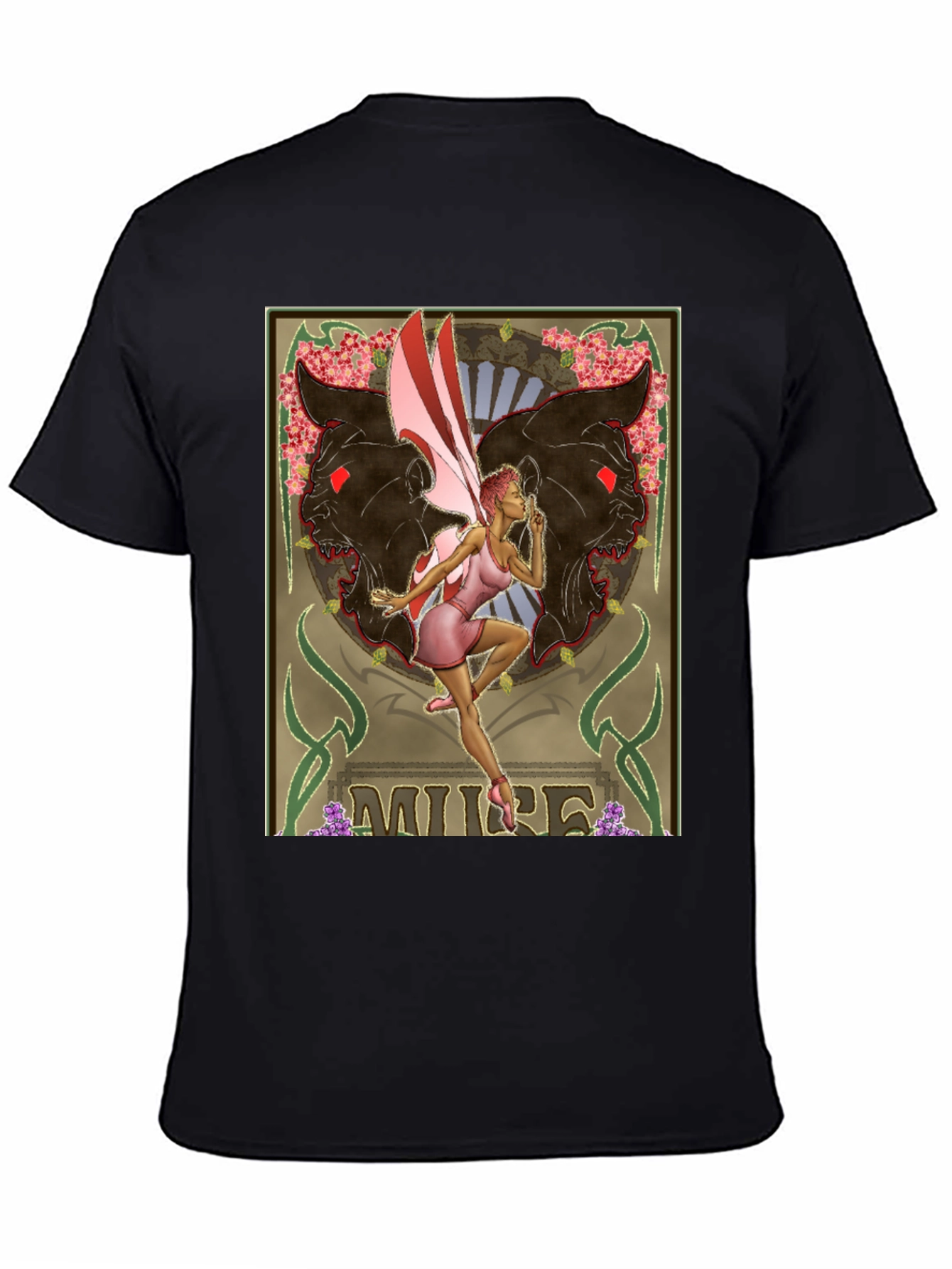 Muse Fairy Graphic Black T-Shirt