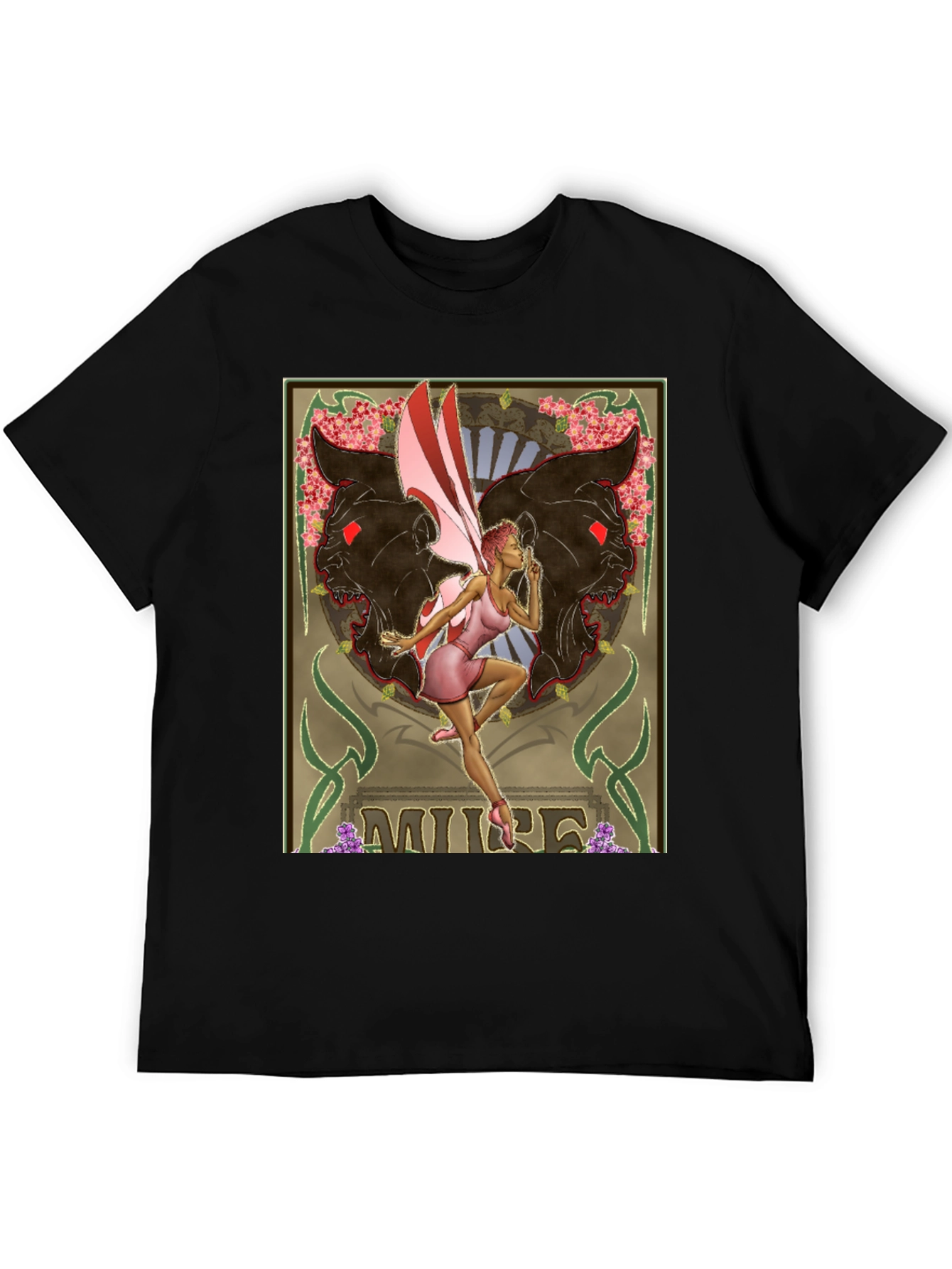 Muse Fairy Graphic Black T-Shirt