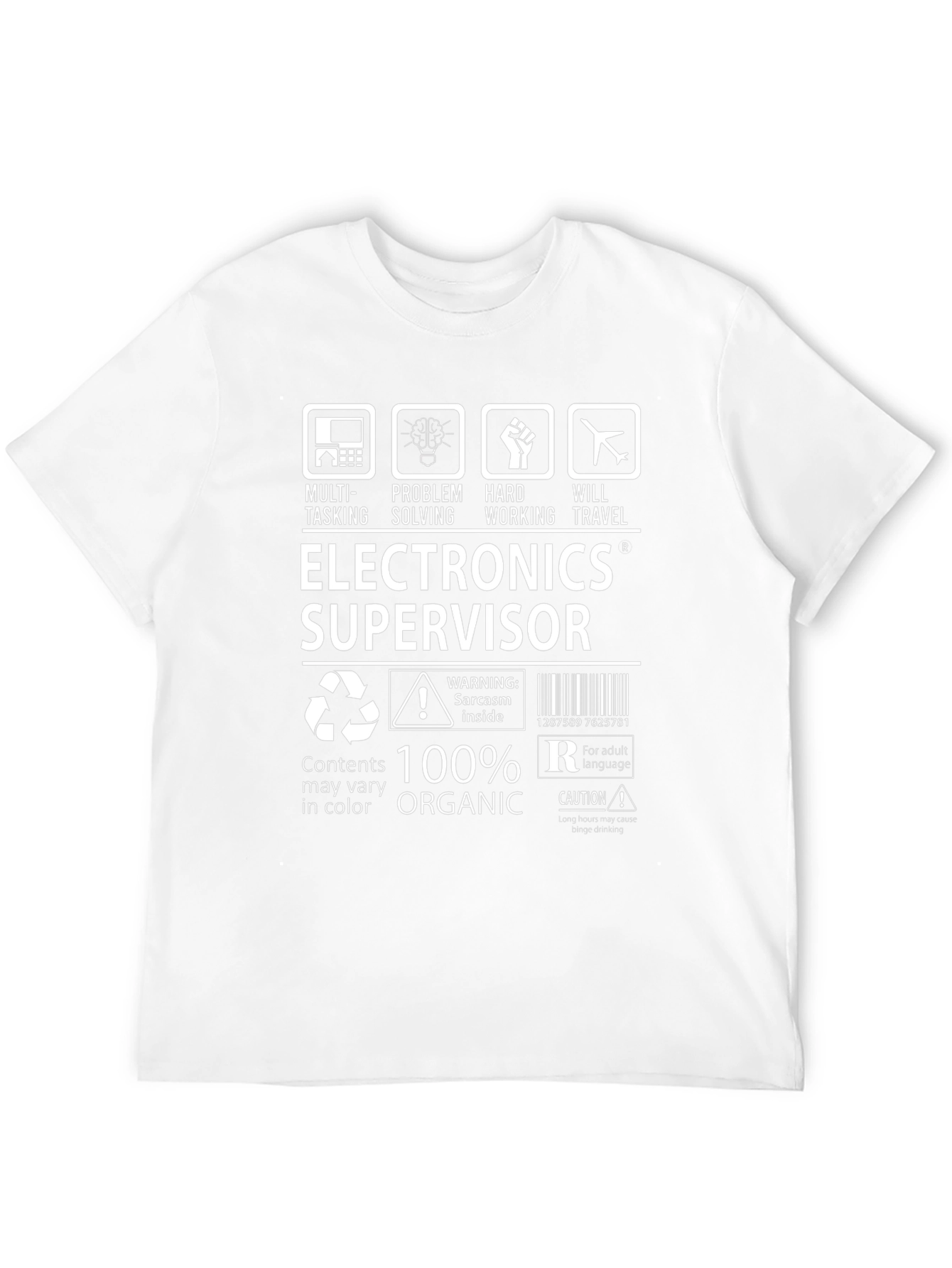 Electronics Supervisor T-Shirt - 100% Organic Cotton