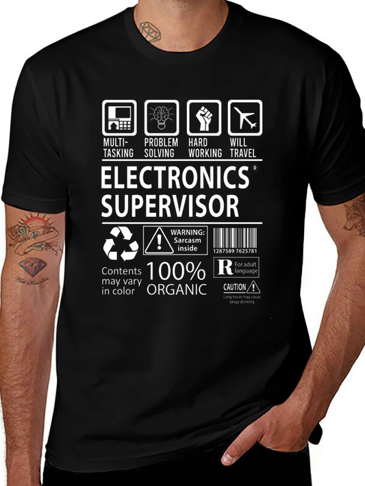 Electronics Supervisor T-Shirt - 100% Organic Cotton