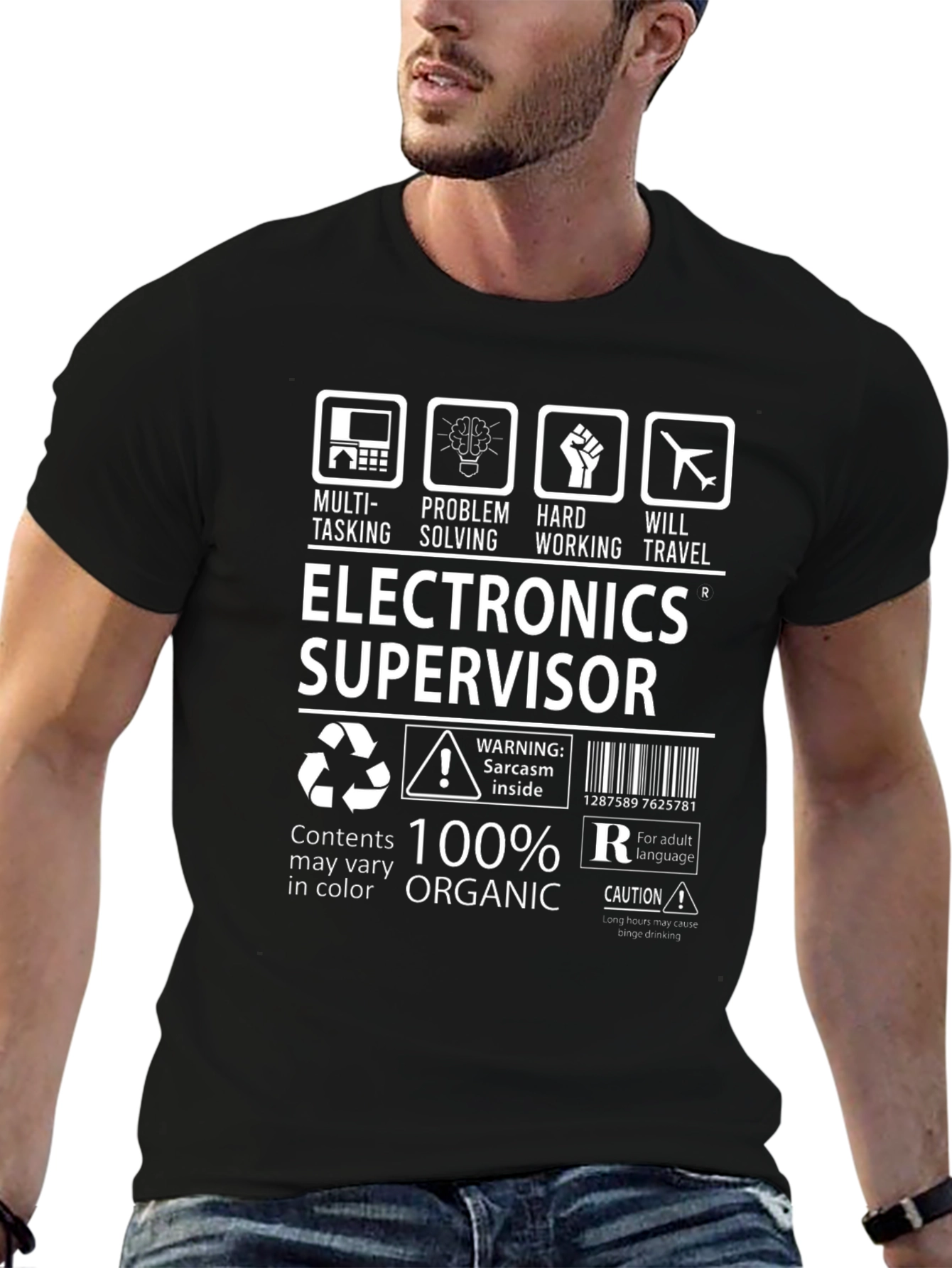 Electronics Supervisor T-Shirt - 100% Organic Cotton