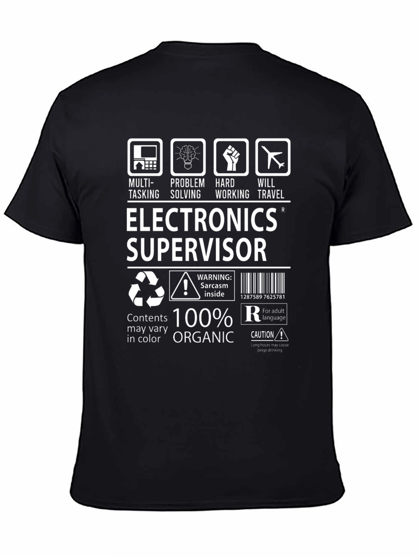 Electronics Supervisor T-Shirt - 100% Organic Cotton