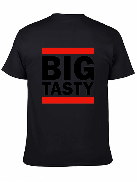 Big Tasty Graphic Tee - Black Cotton T-Shirt