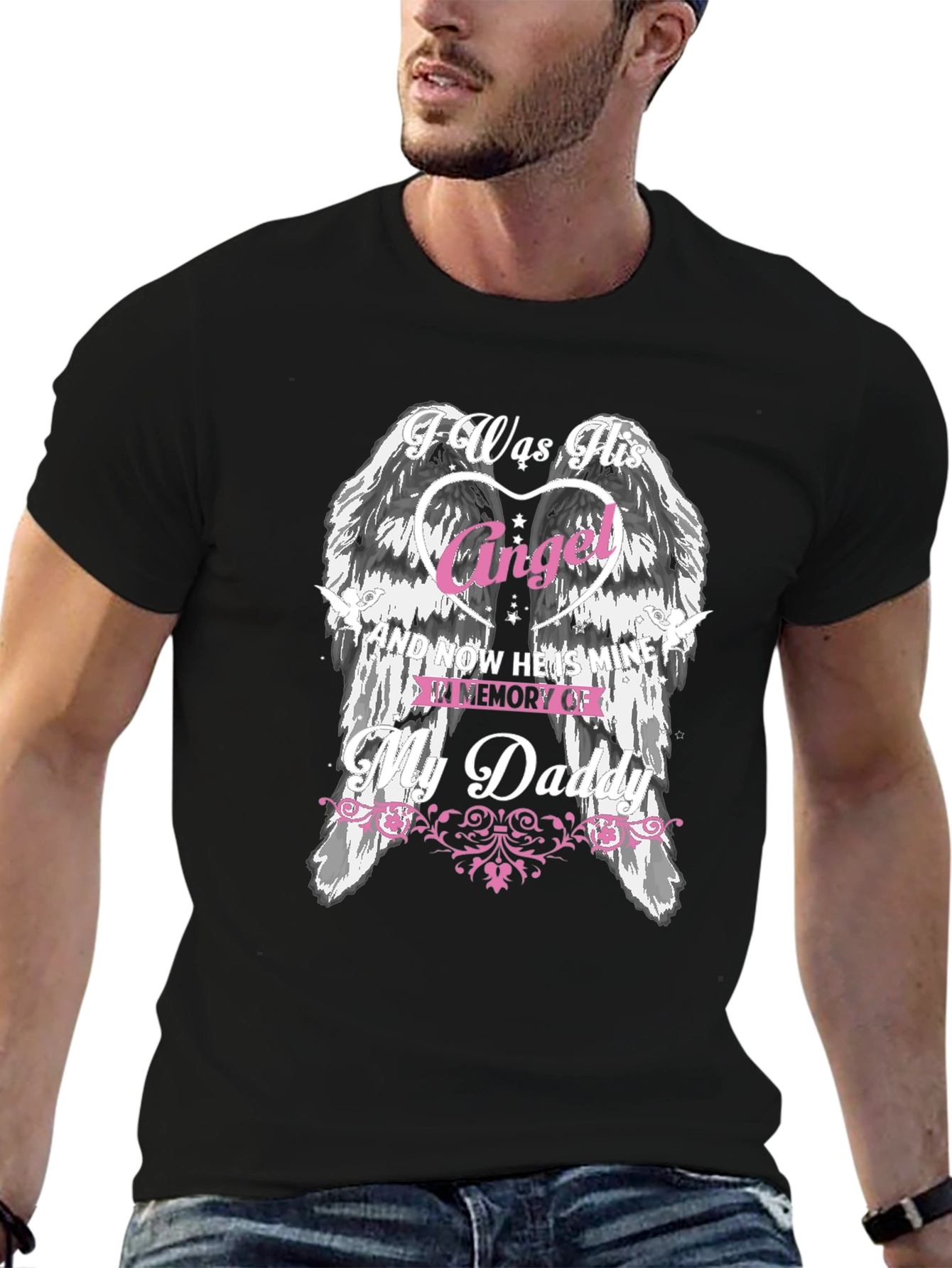 Memorial Angel Wings Daddy T-Shirt
