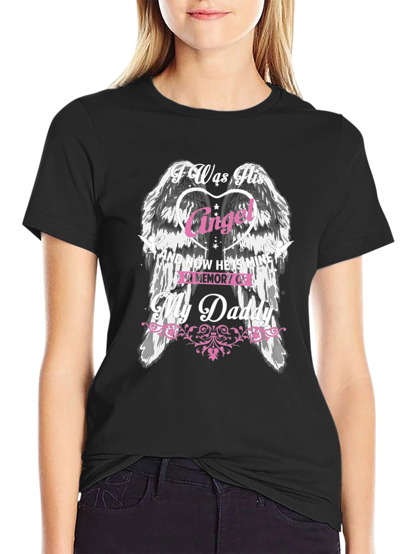 Memorial Angel Wings Daddy T-Shirt