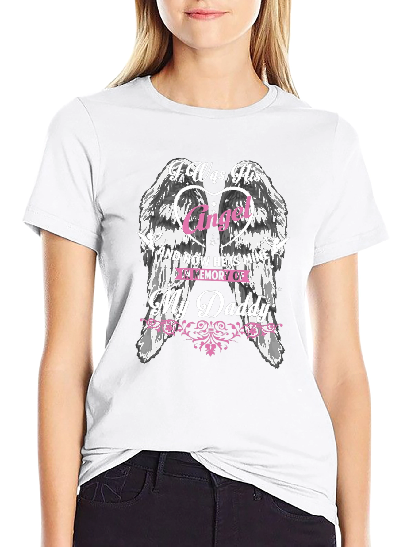 Memorial Angel Wings Daddy T-Shirt